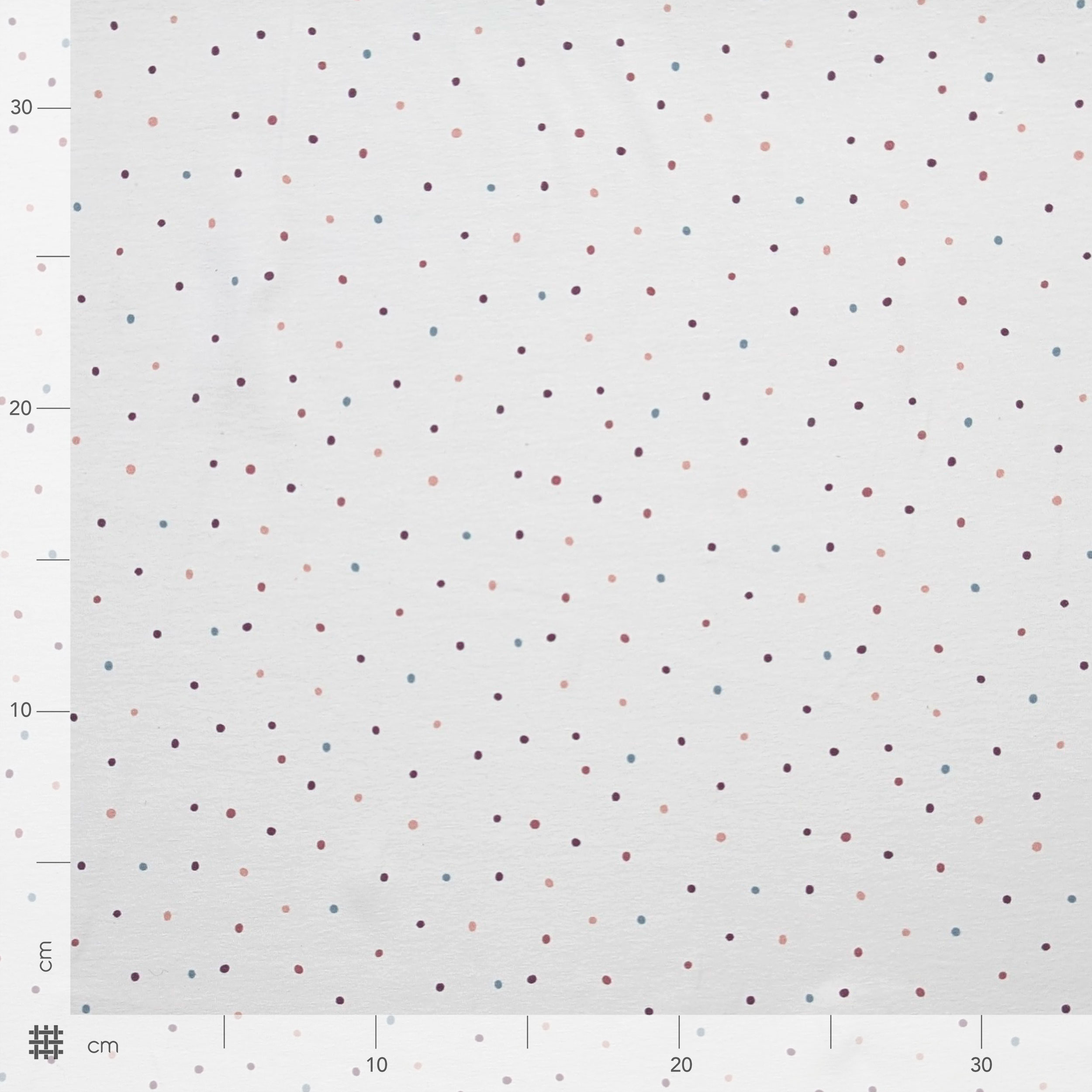 White Cotton Mini Polka Dot Jersey Image
