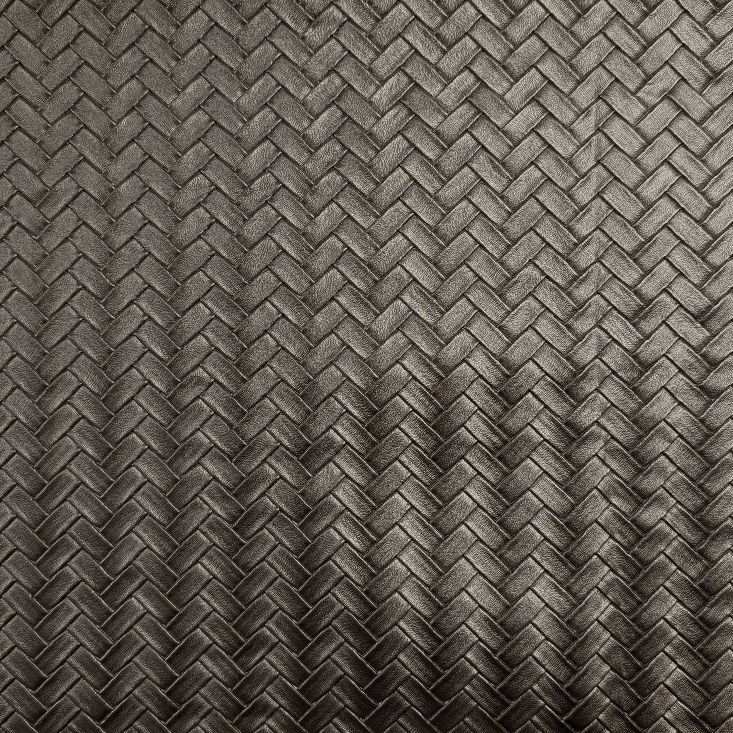 Upholstery Woven Faux Leather - Black Image