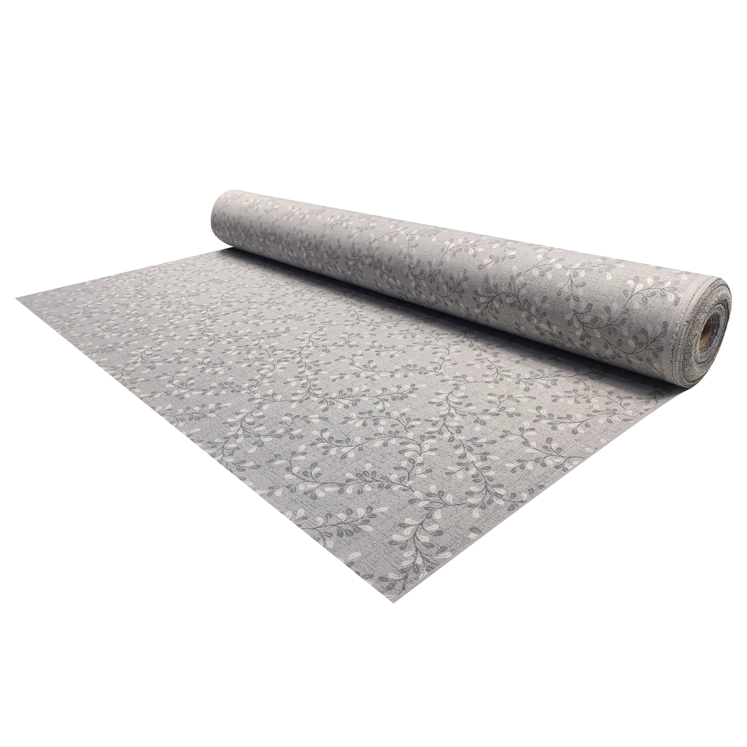 Jacquard de hojas grises