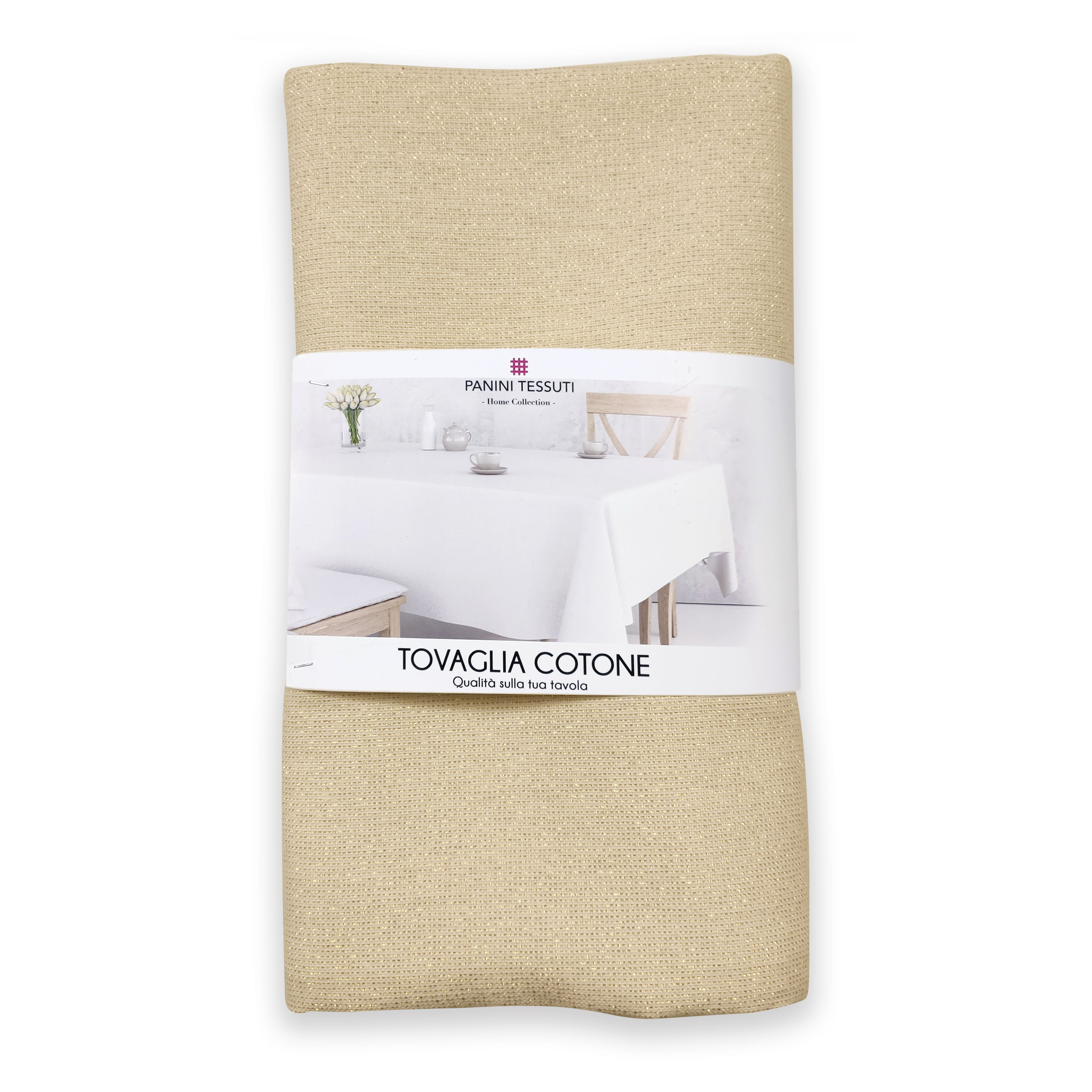 Nappe en Lurex doré