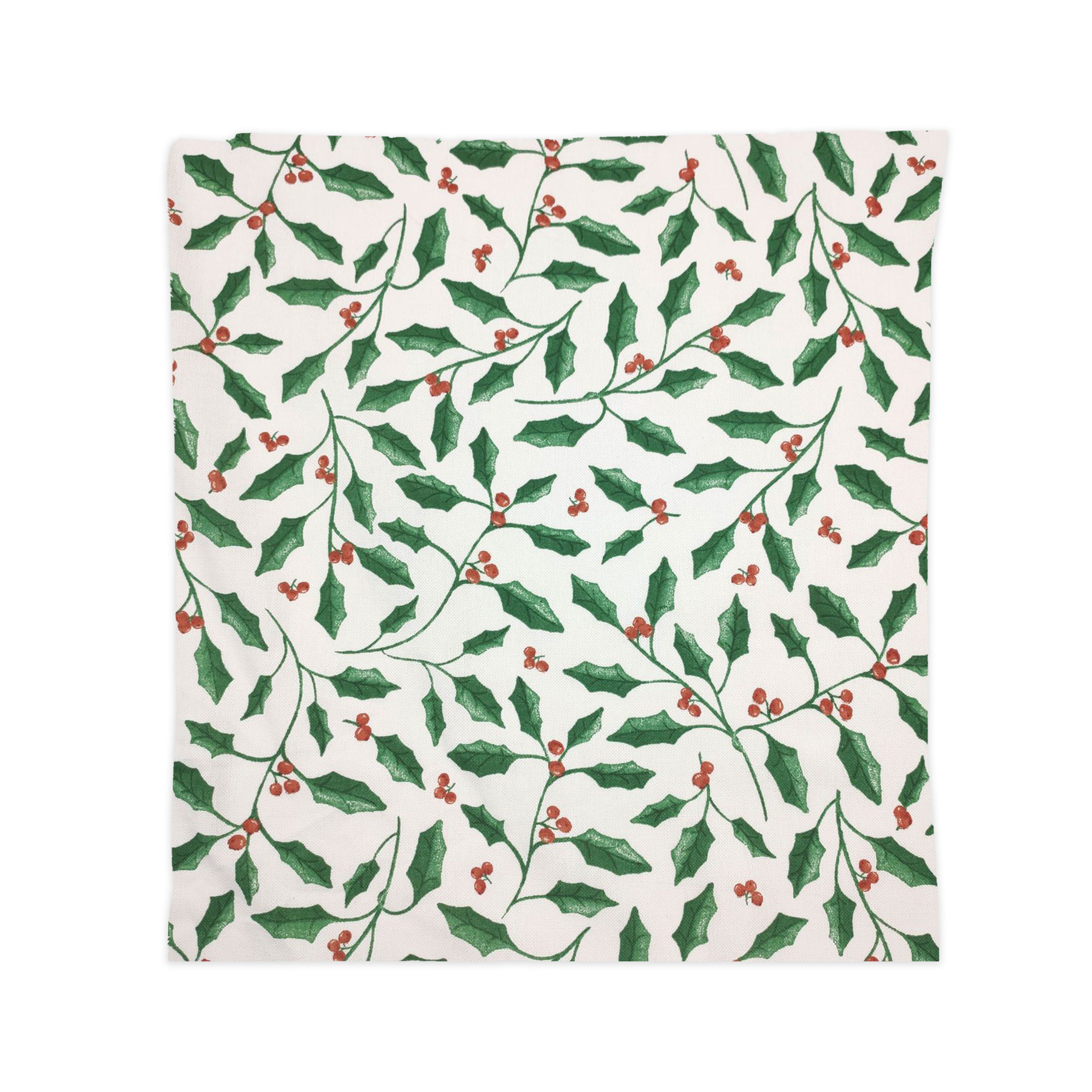 Taie d'oreiller avec motif de houx