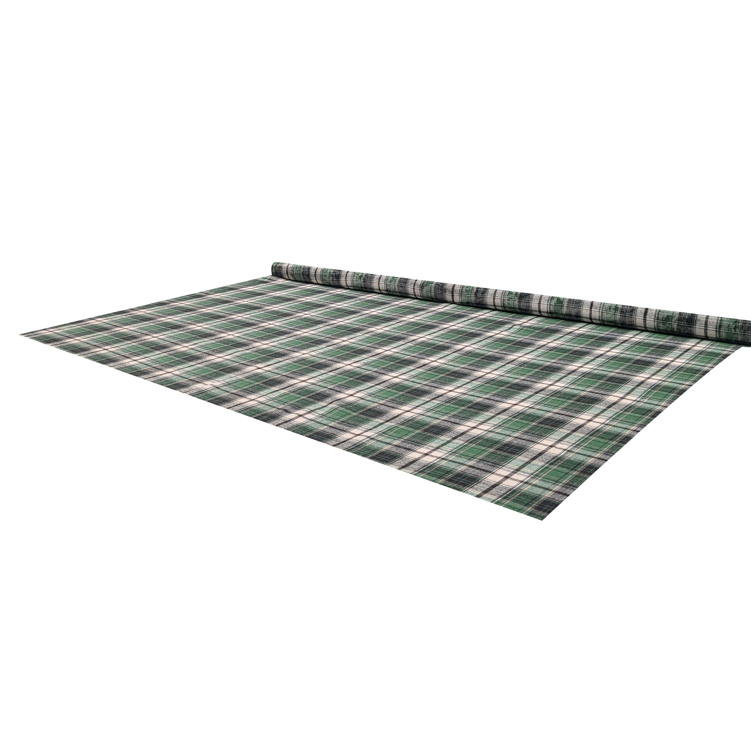 Green Washed Cream Tartan High Fashion Image