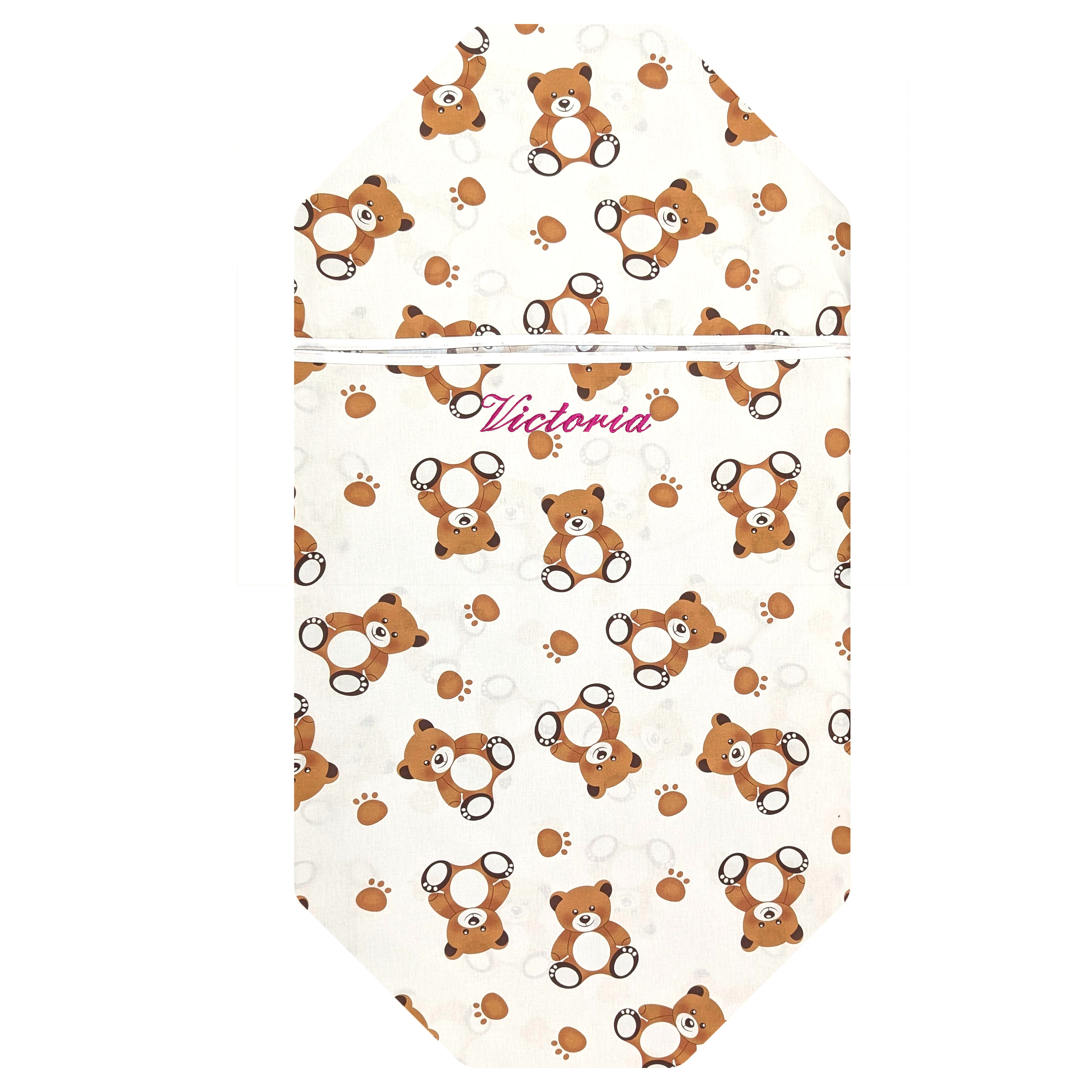 Contoured Summer Sleeping Bag for Orsetti Camp Beds – White Background Image