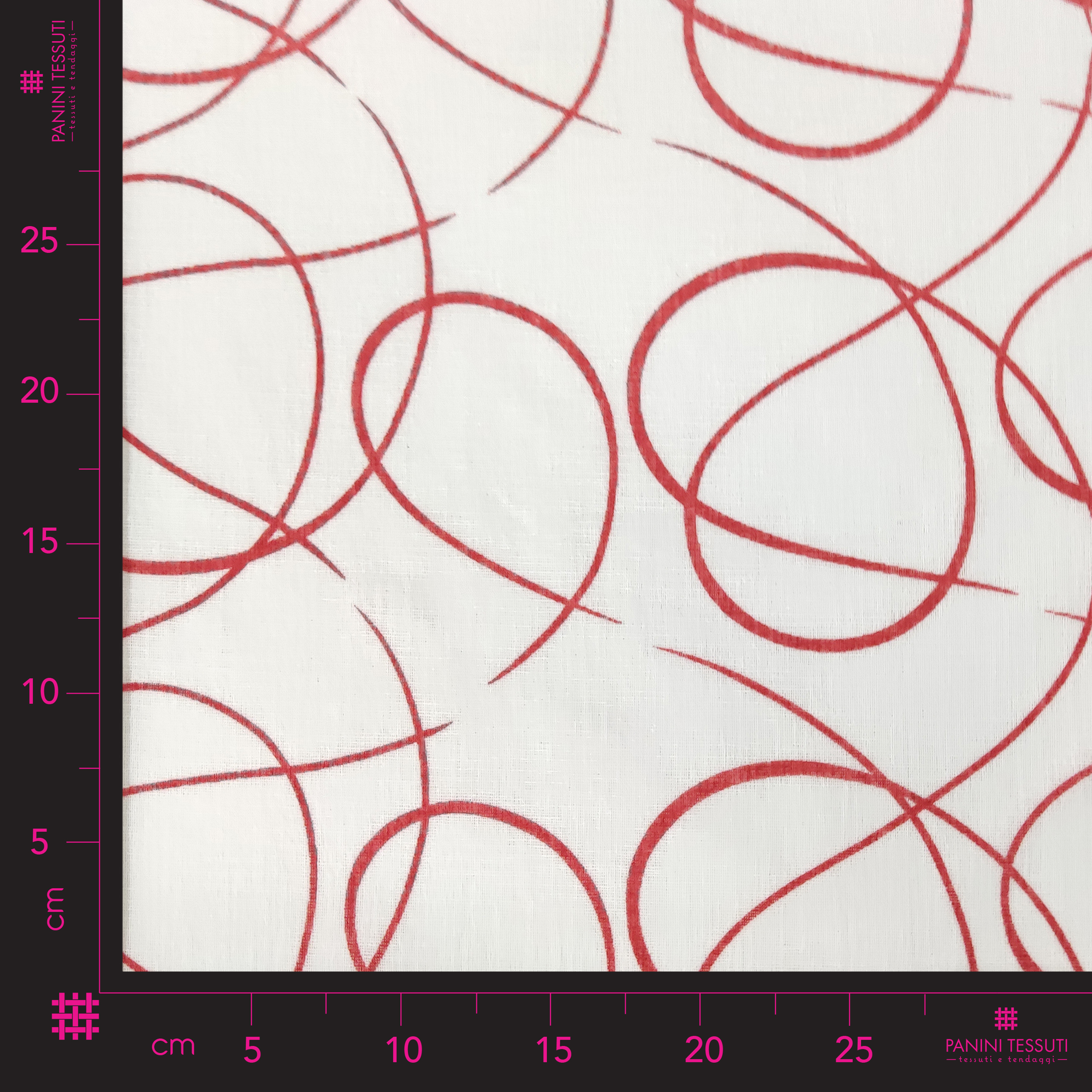 Tissu de rideau Liberty Red Circles