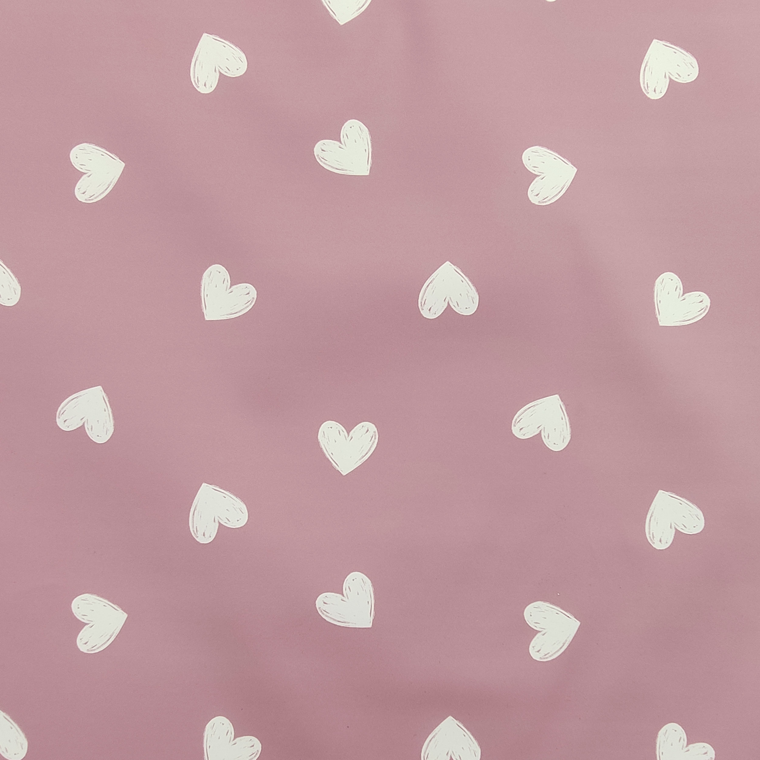 Mackintosh Fantasy White Hearts Pink Background