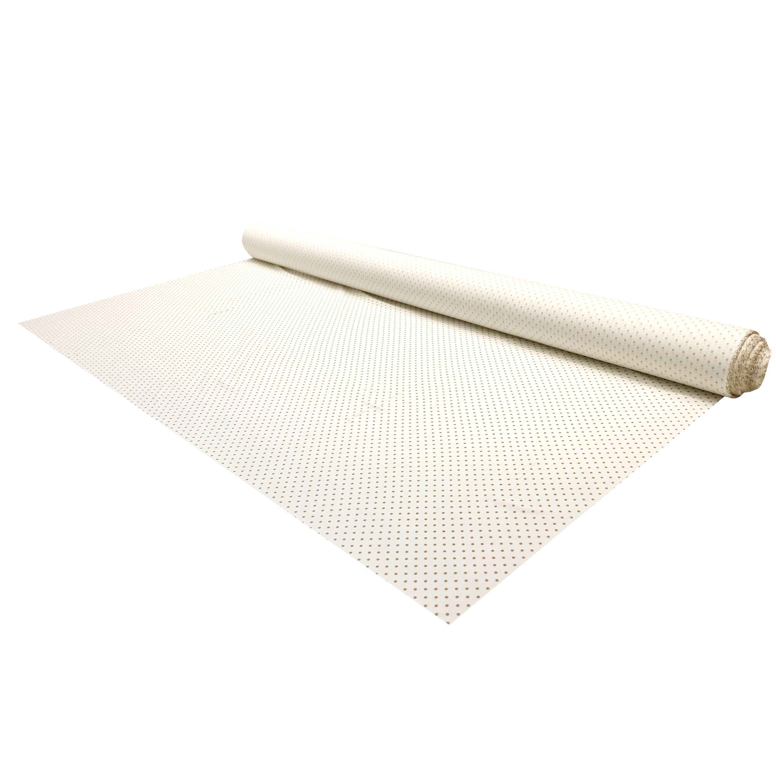 Baumwolle Fantasy Polka Dot Beige Hintergrund Weiß