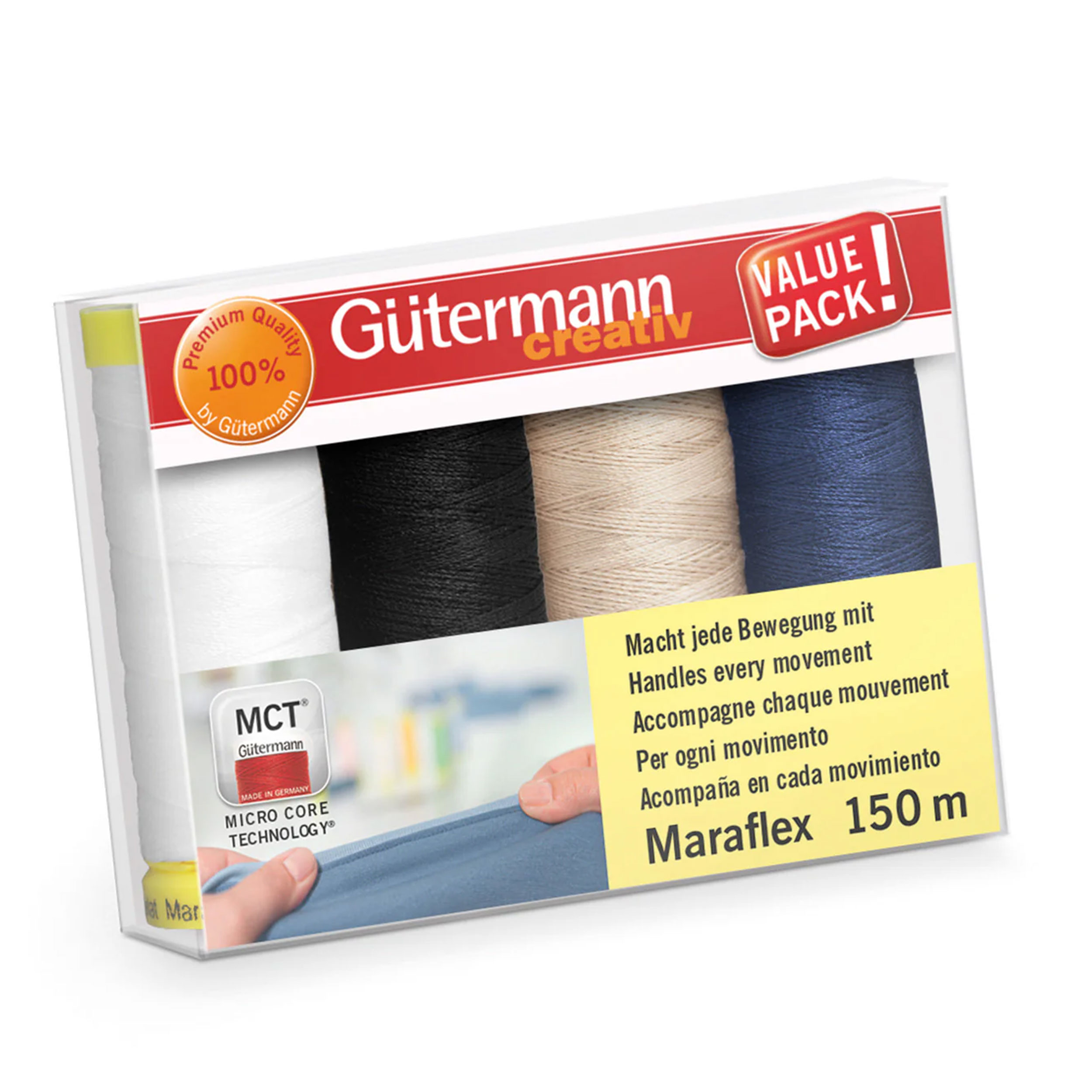 Gutermann Maraflex Thread Set 4 Spools Basic
