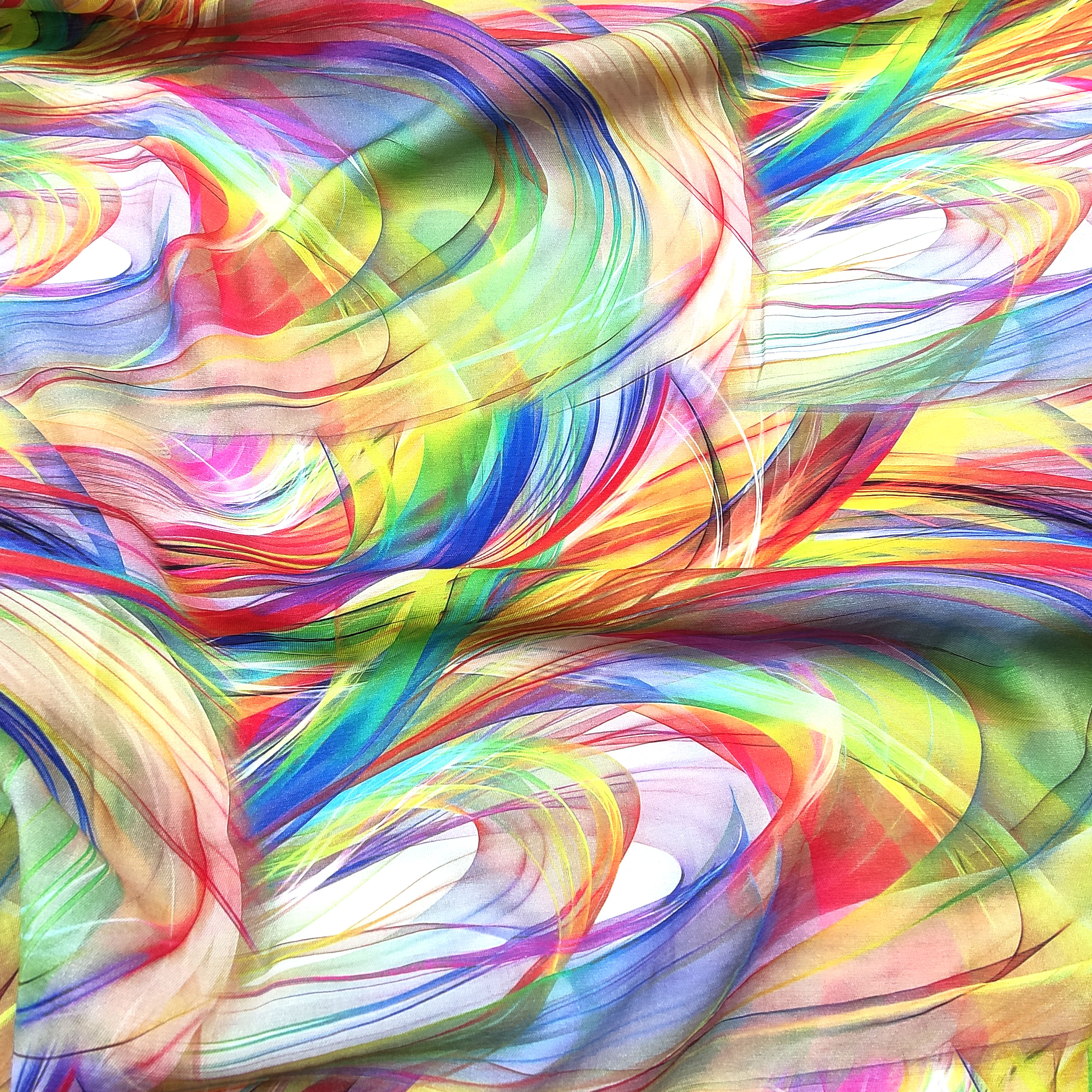 Mezcla de viscosa Abstract Rainbow Fantasy