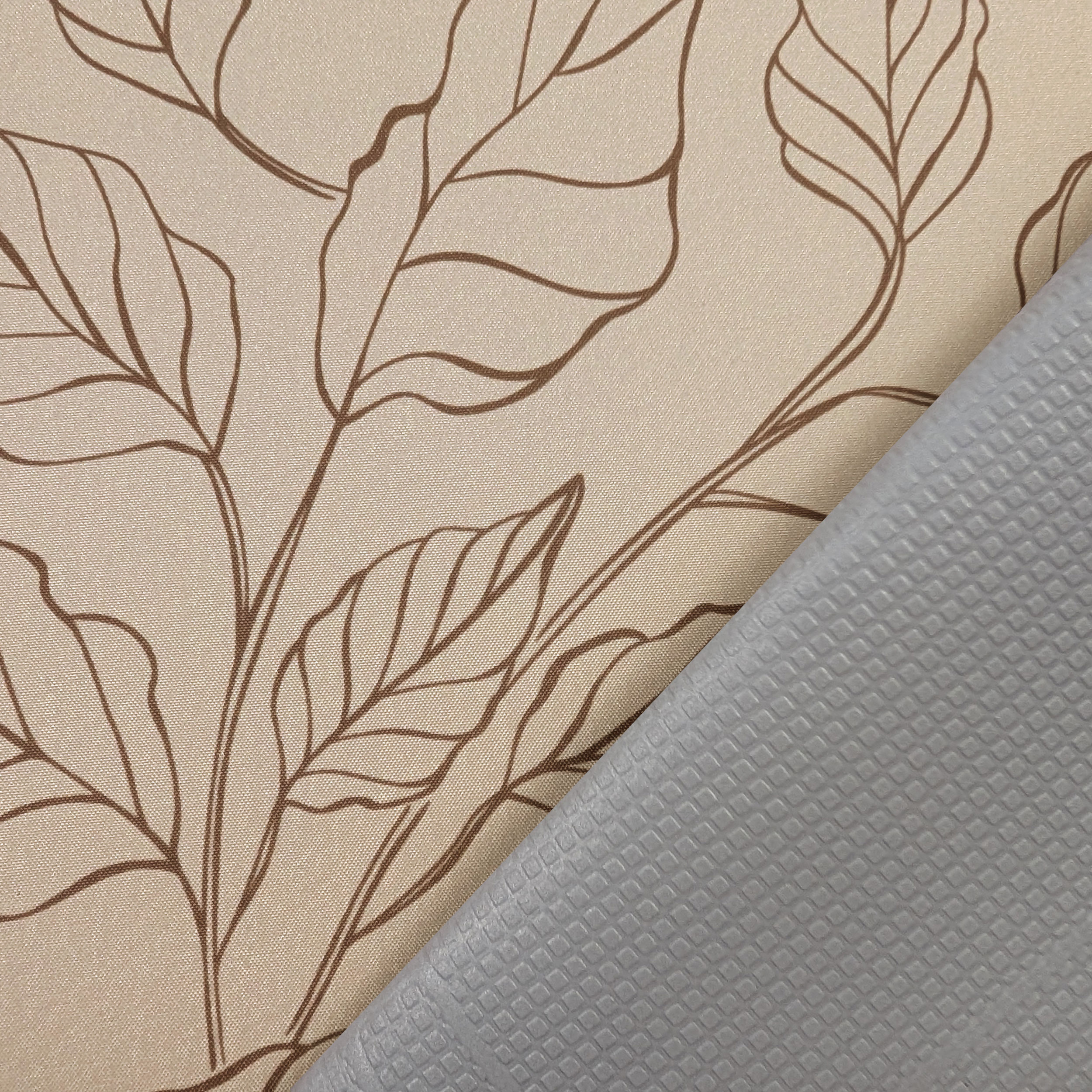 Kitchen Leaves Background Beige Image