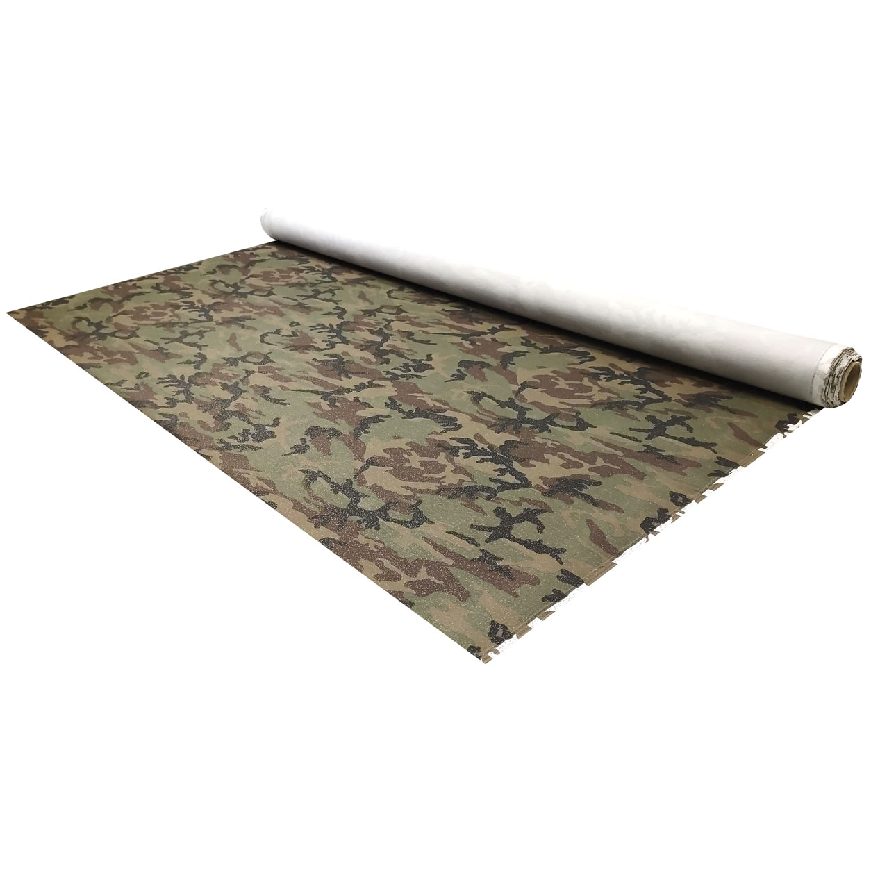 Satin de coton militaire enduit de lurex Image