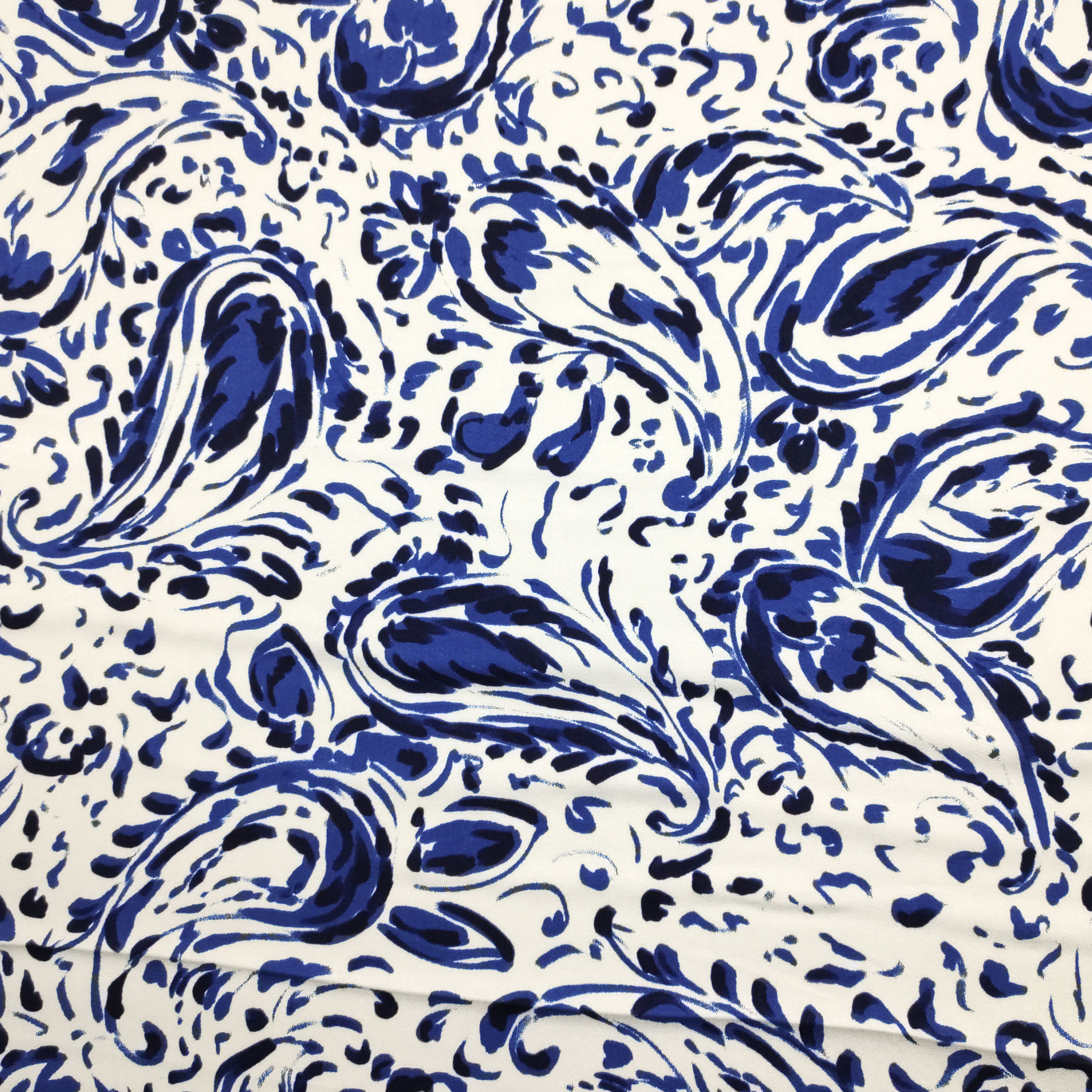 Viscosa Cachemira Fantasía Azul