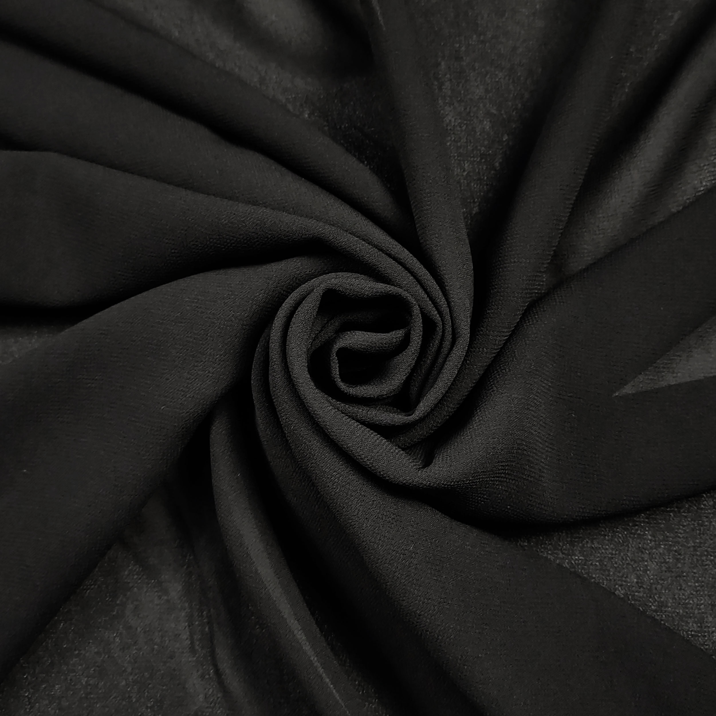 Black Viscose Georgette Fabric Cut-off, 80x130 cm Image