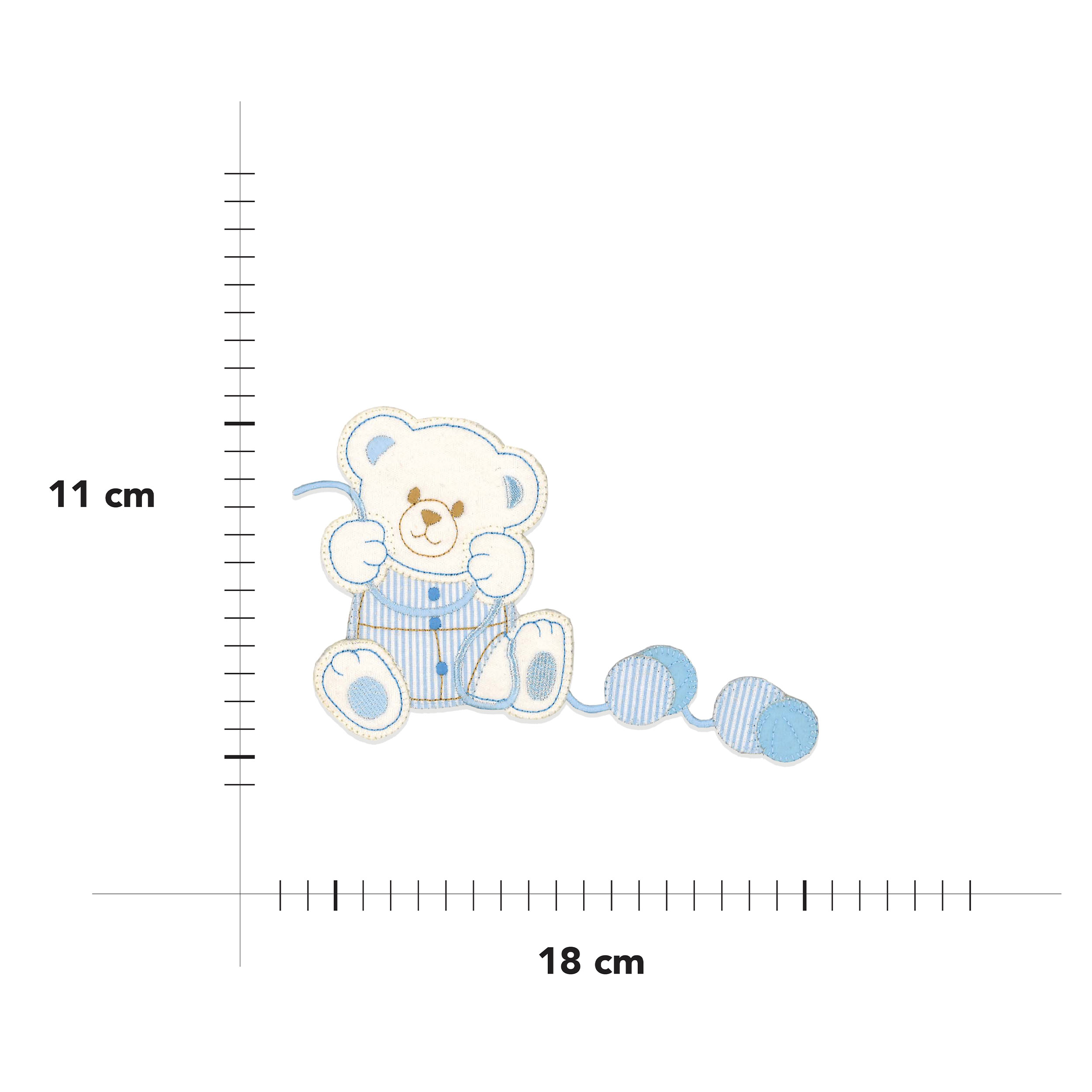 Thermoadhesive application Teddy bear with balls Image