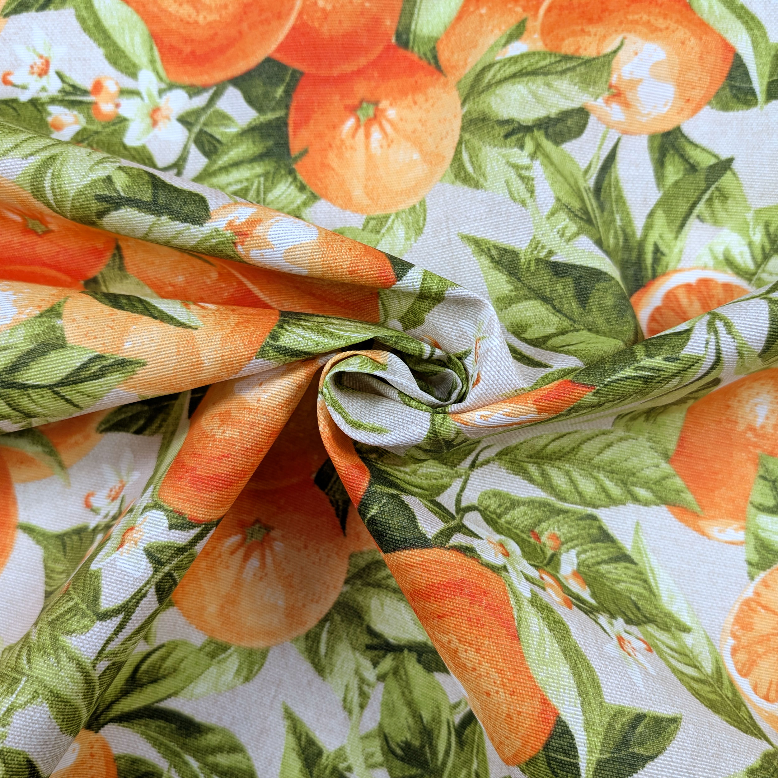 Fabric for Resin Tablecloth Oranges Image