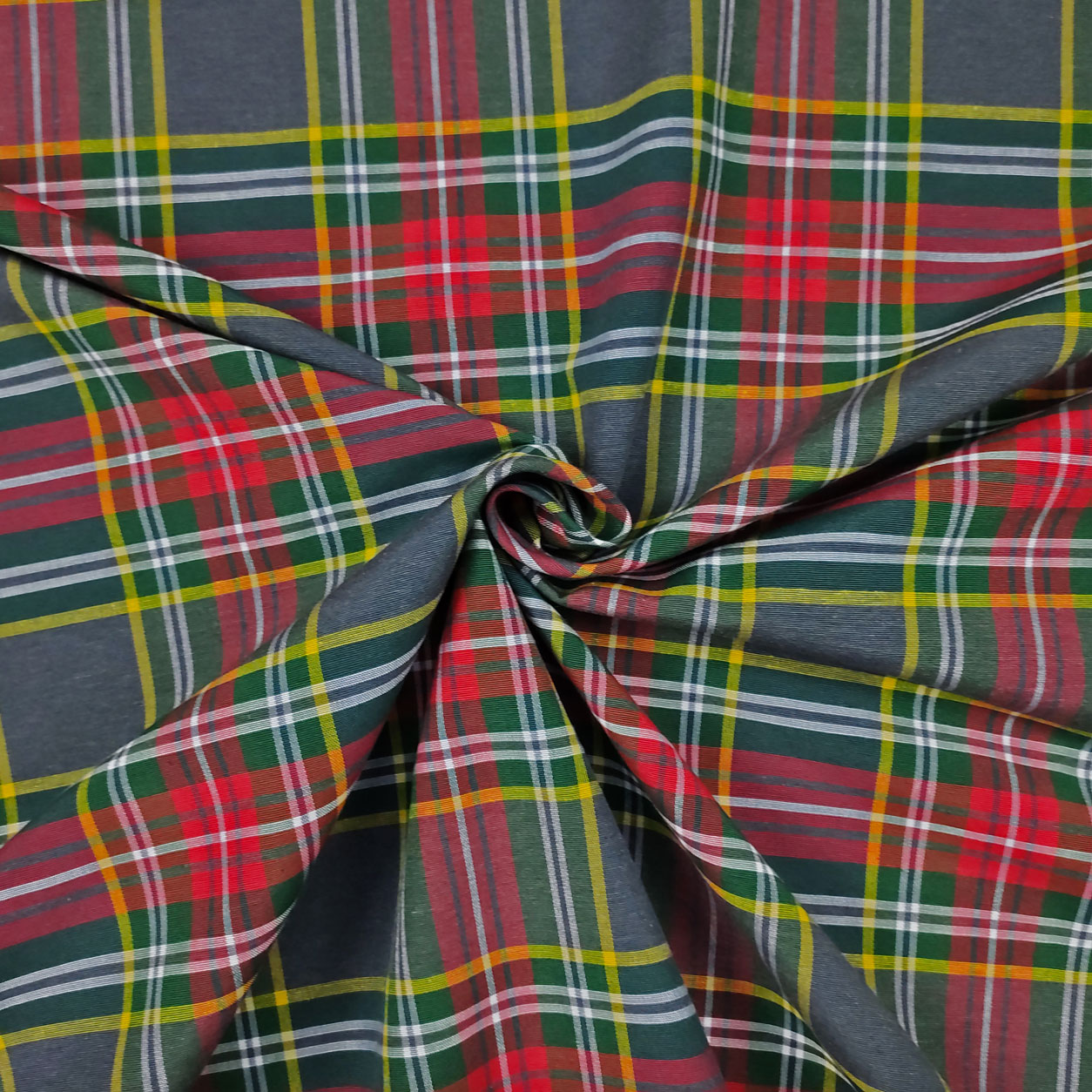 Tartan Fabric Large Grey Red Image