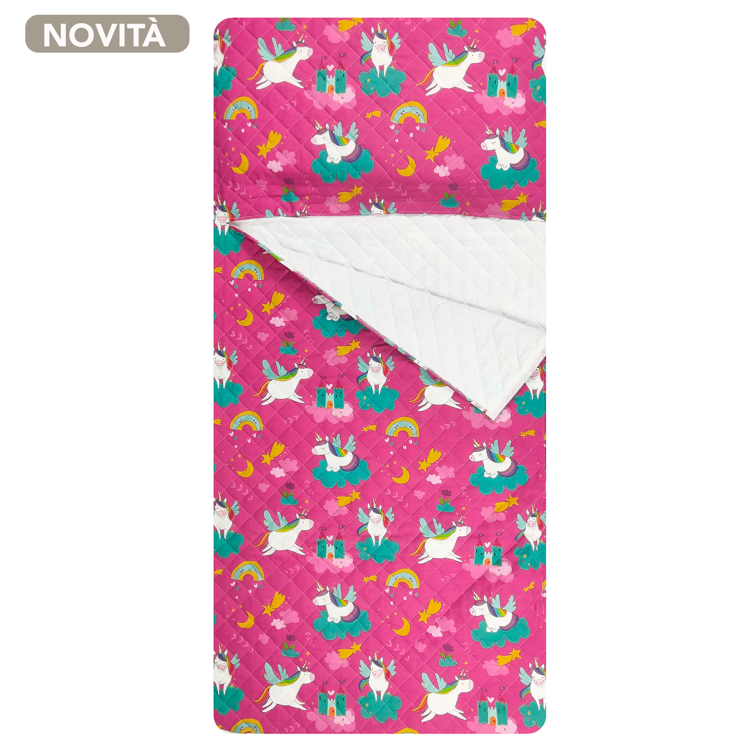 Unicorns and Castles Baby Sleeping Bag Image