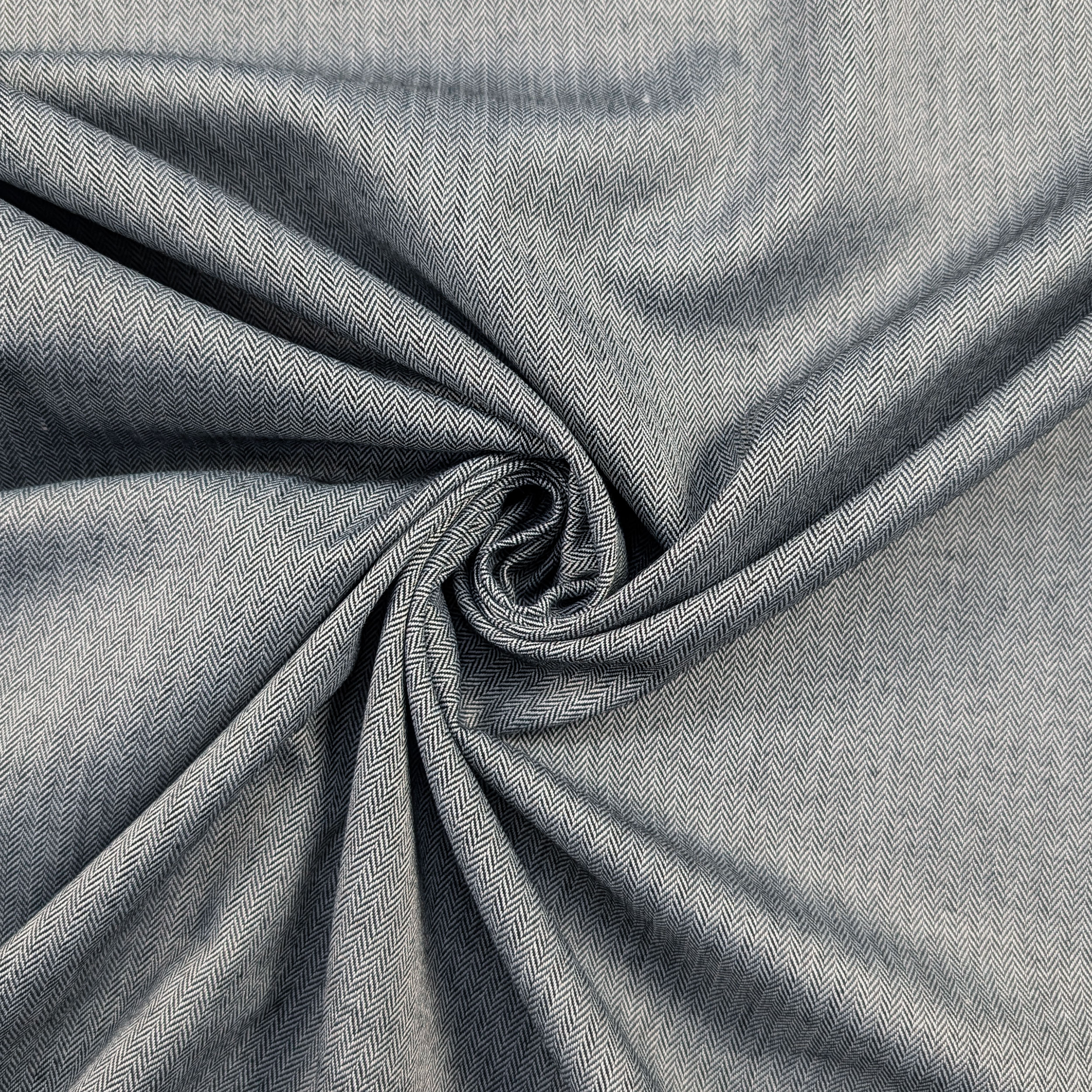 Cotton Blend Herringbone Mini Grey Image