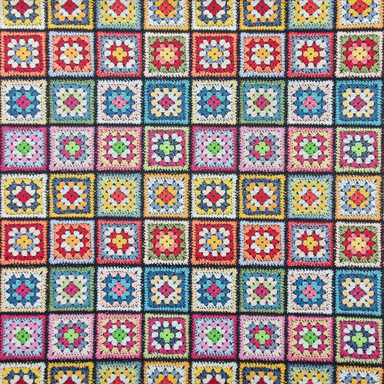 Gobelin Tela Flor Patrón Crochet