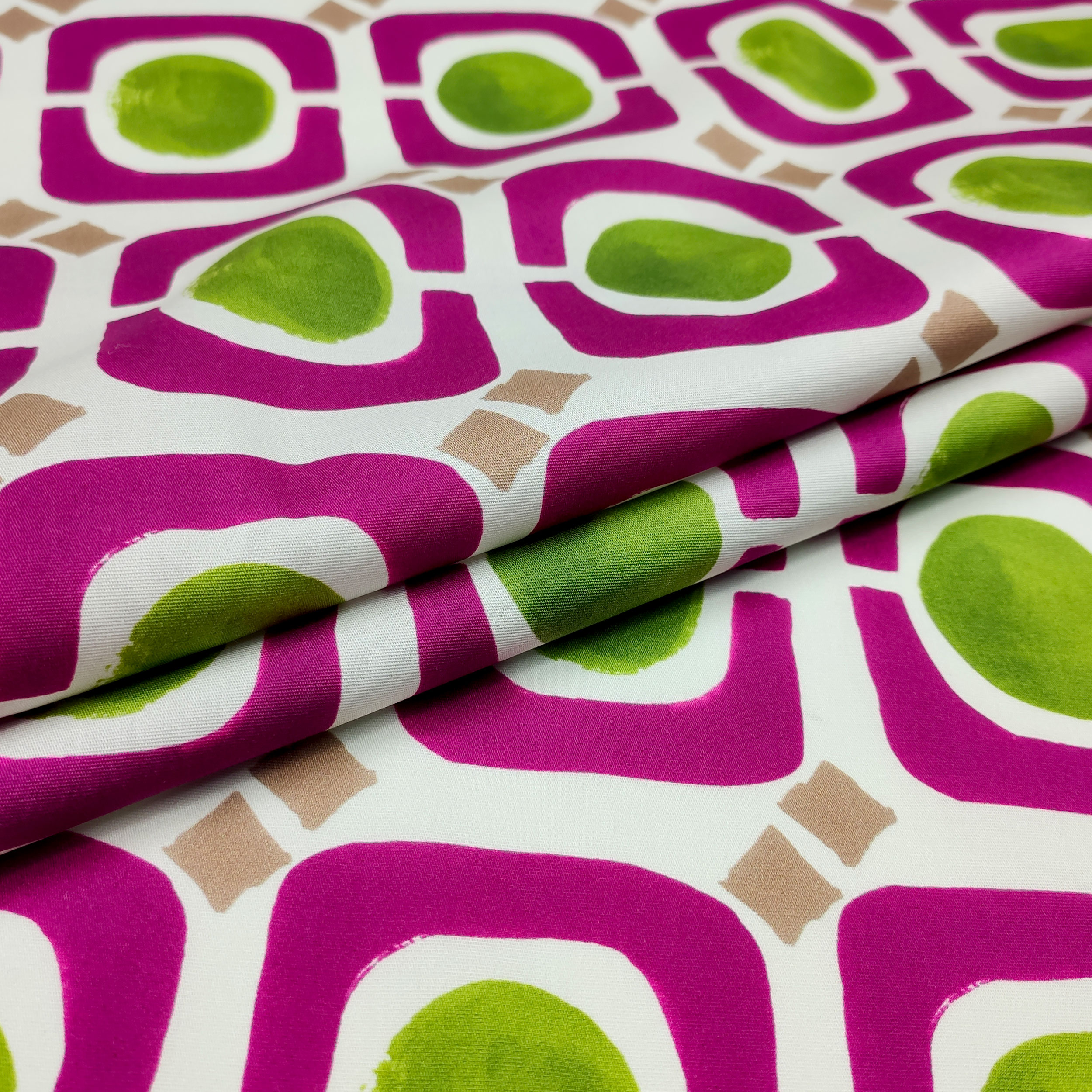 Cotton Fantasy Optical Orchid und Acid Green