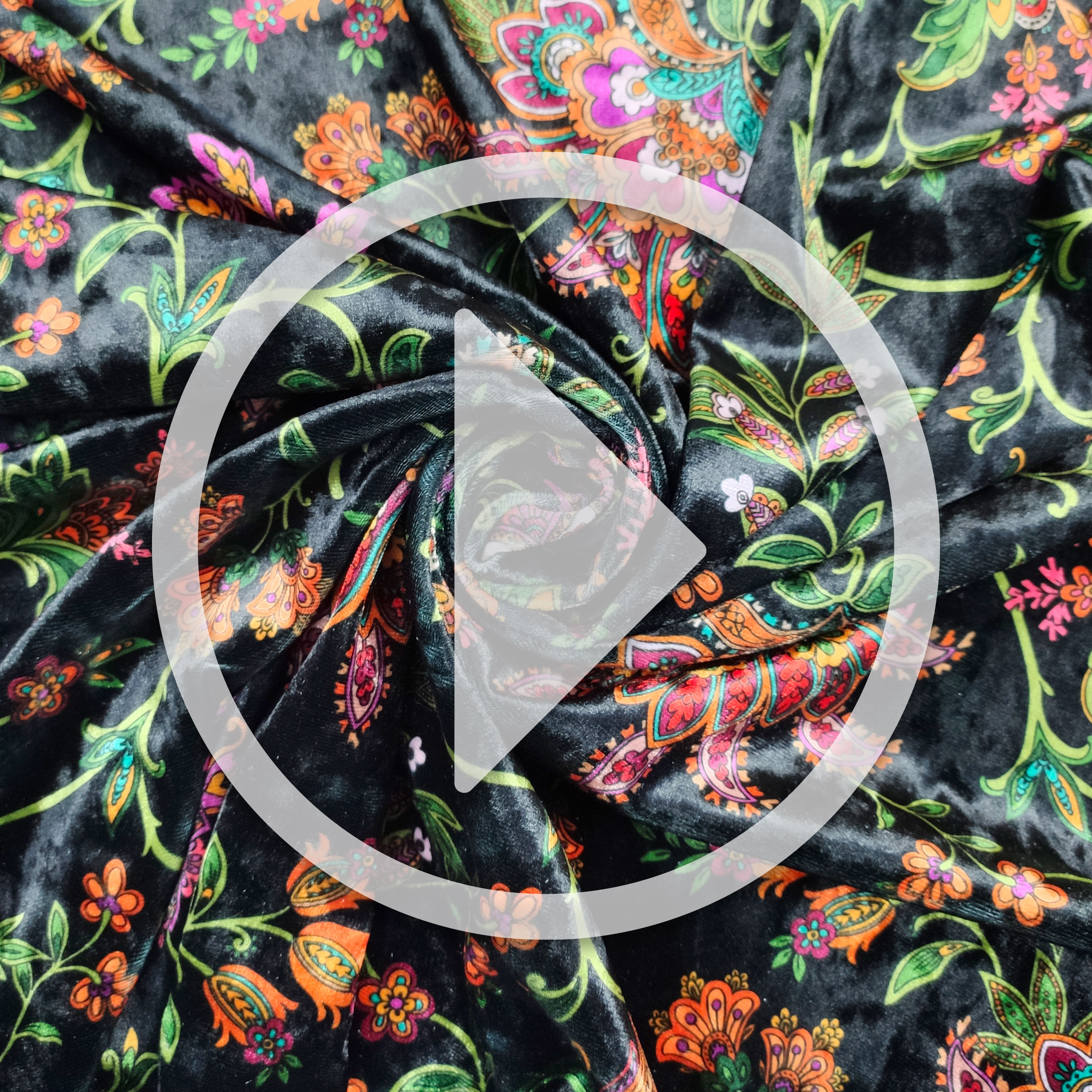 Velveteen Fashion Floral Patterns Black Background Image