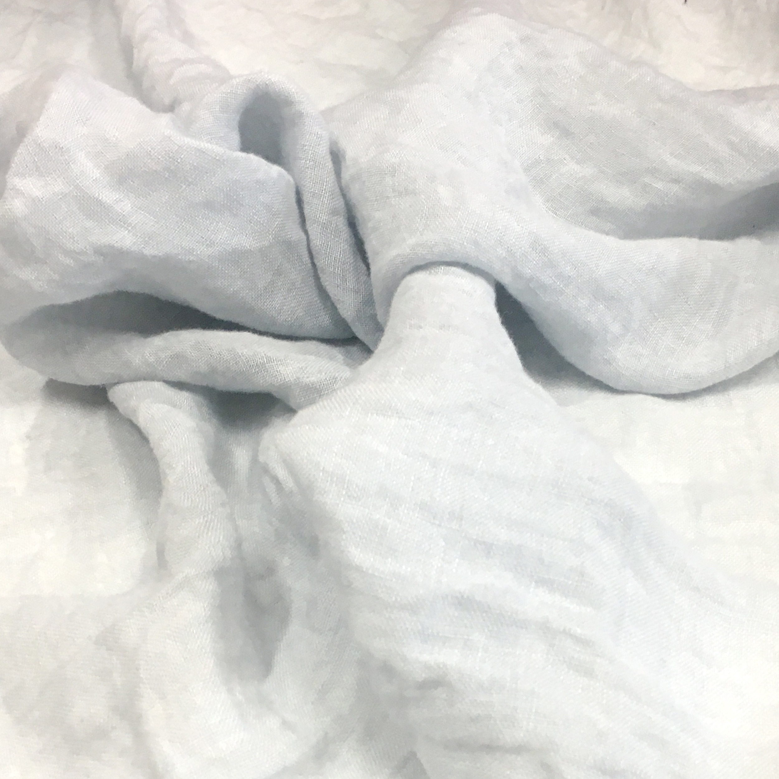100% Crushed Linen Curtain Fabric Dust Grey Image