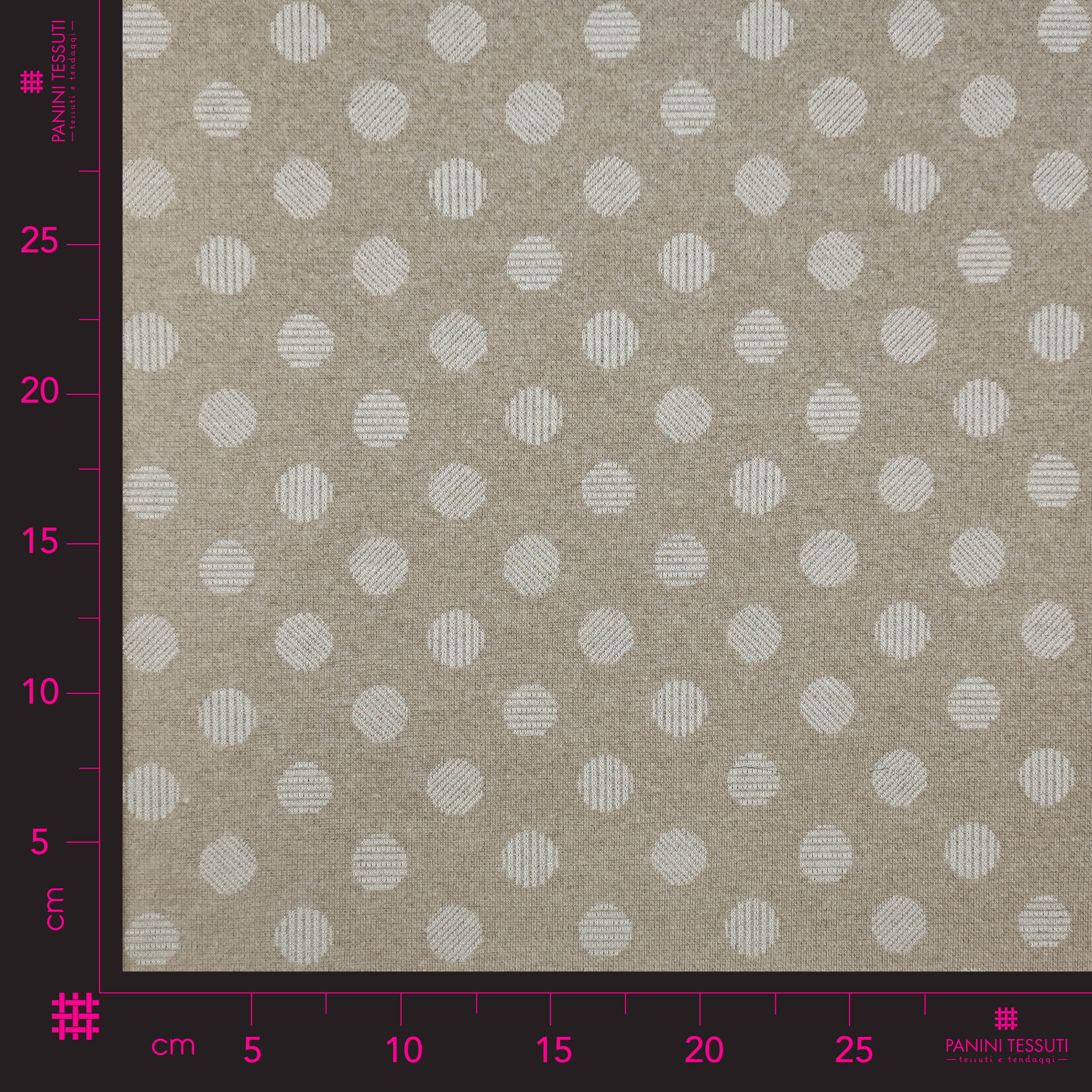 Punto Milano Abstrakte Polka Dots Hintergrund Beige