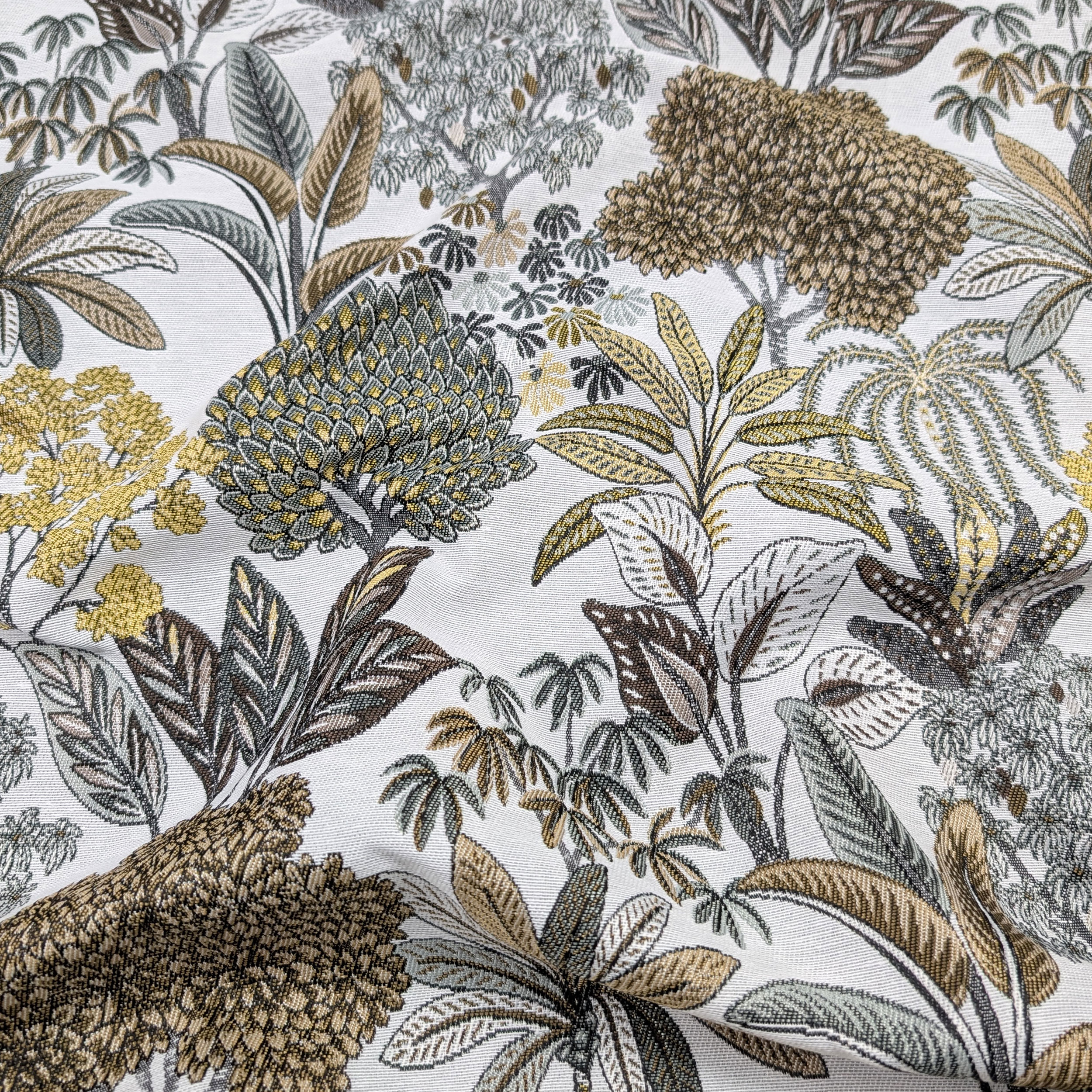 Jacquard Botanique Fantaisie Or Image
