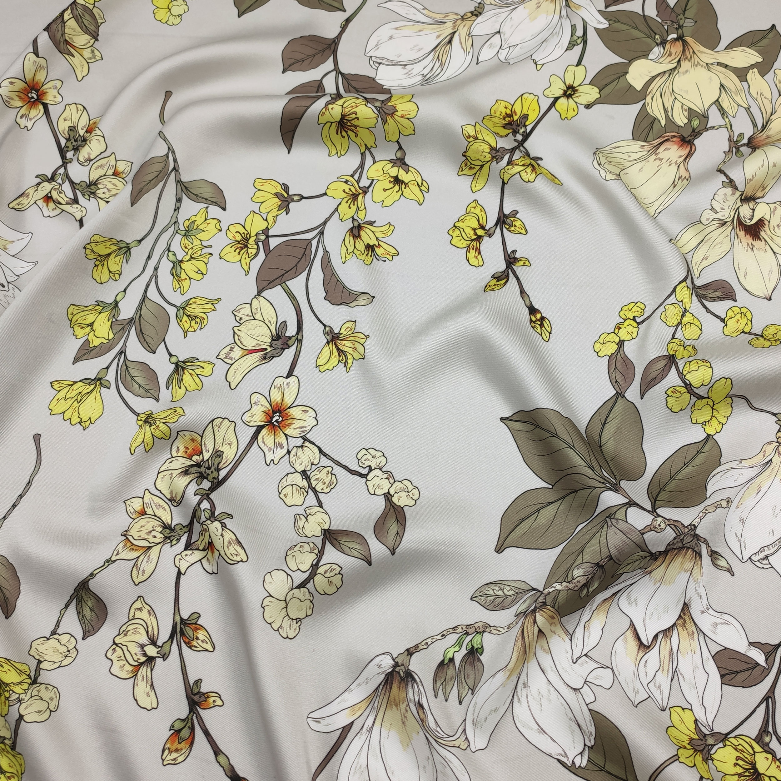 Satin Fashion Flowers Pearl