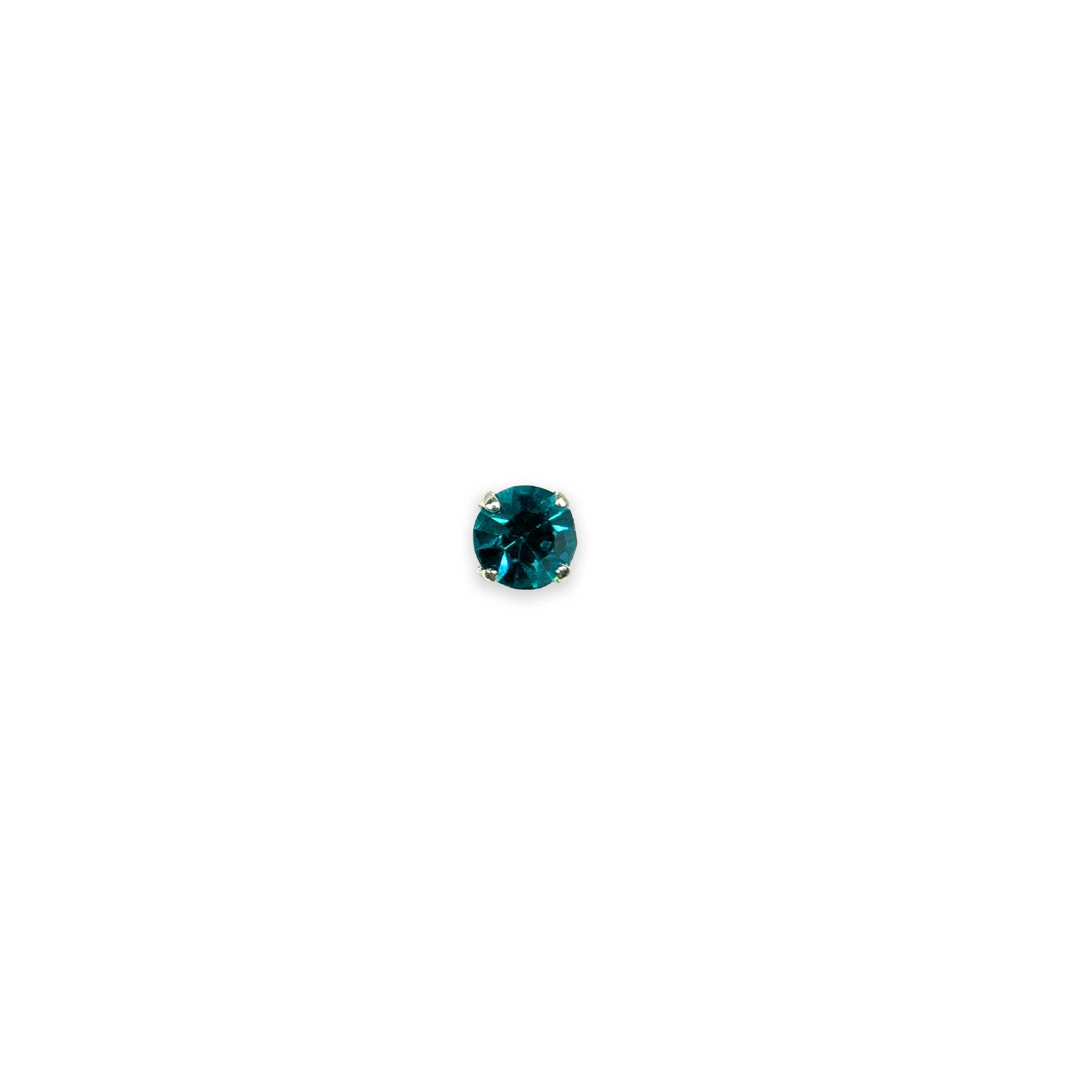 Little Stone Jewel Button Aquamarine | Panini