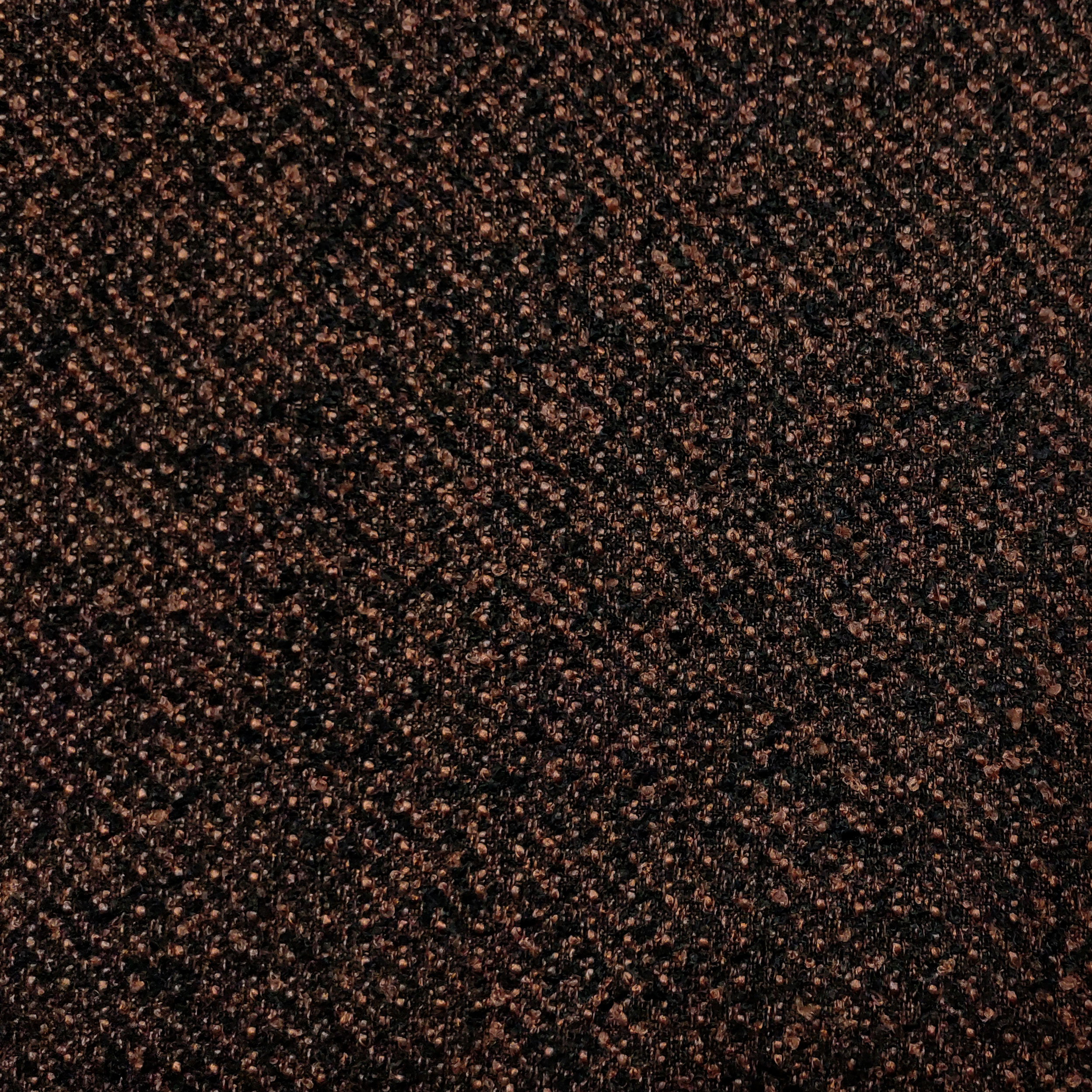 Manteau en tweed brun et noir