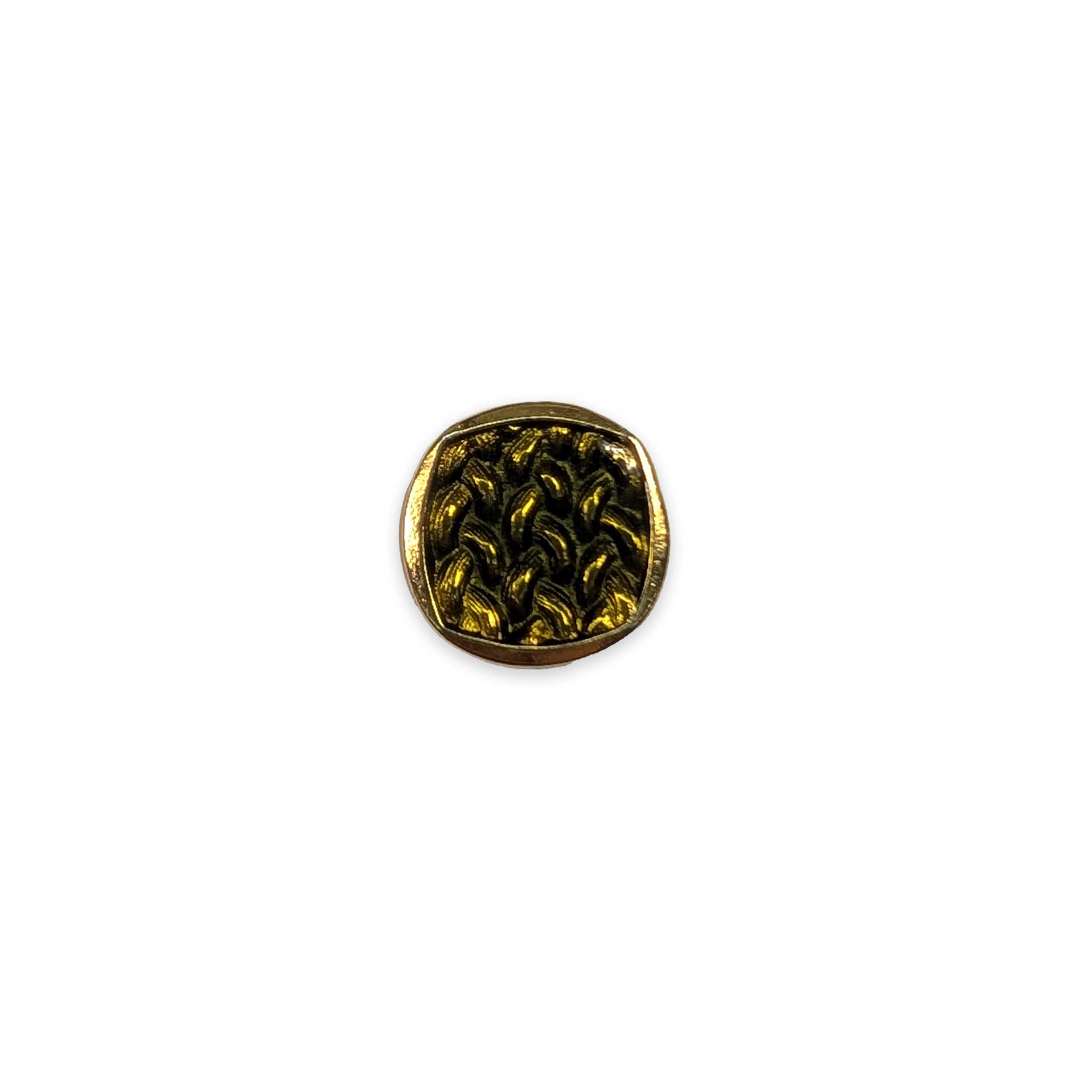 Gold Square Button Green Decorations Image