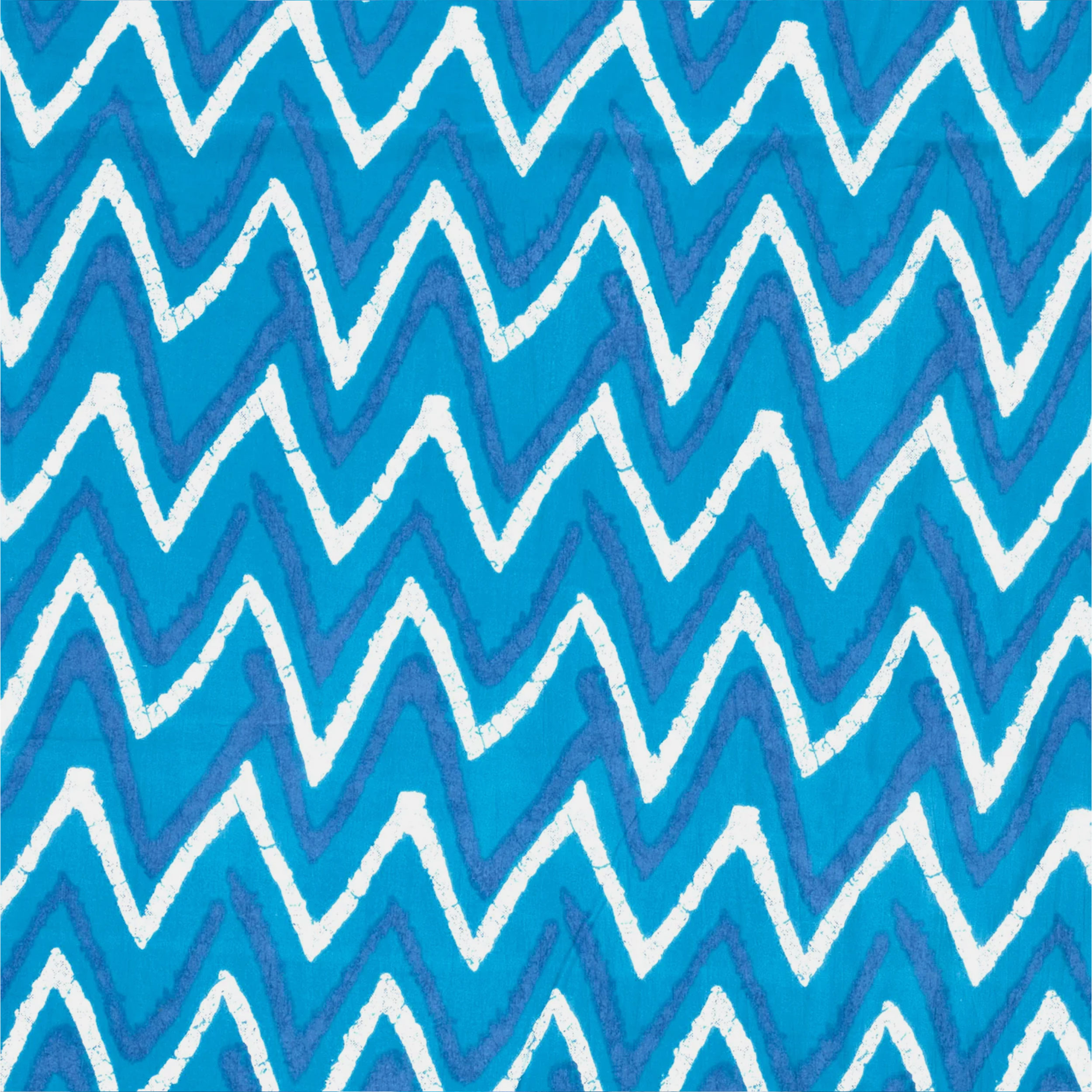 Batik Patterned Cotton Muslin Light Blue Image