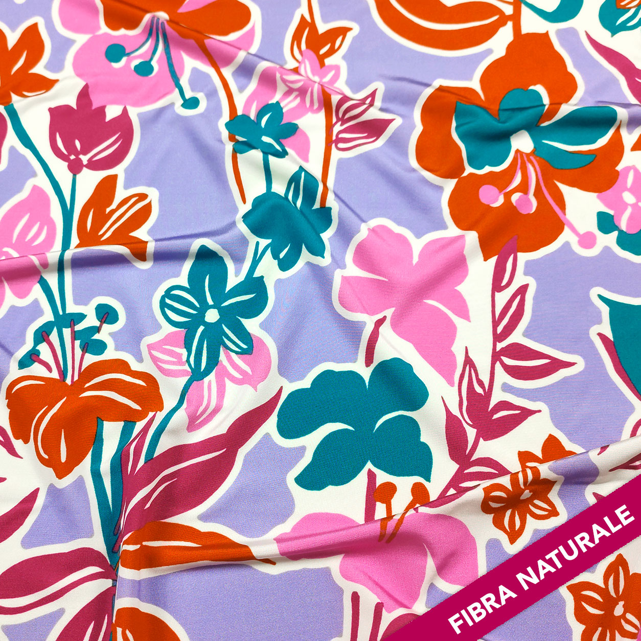 Fashion Viscose Silk Flowers Background Lilac