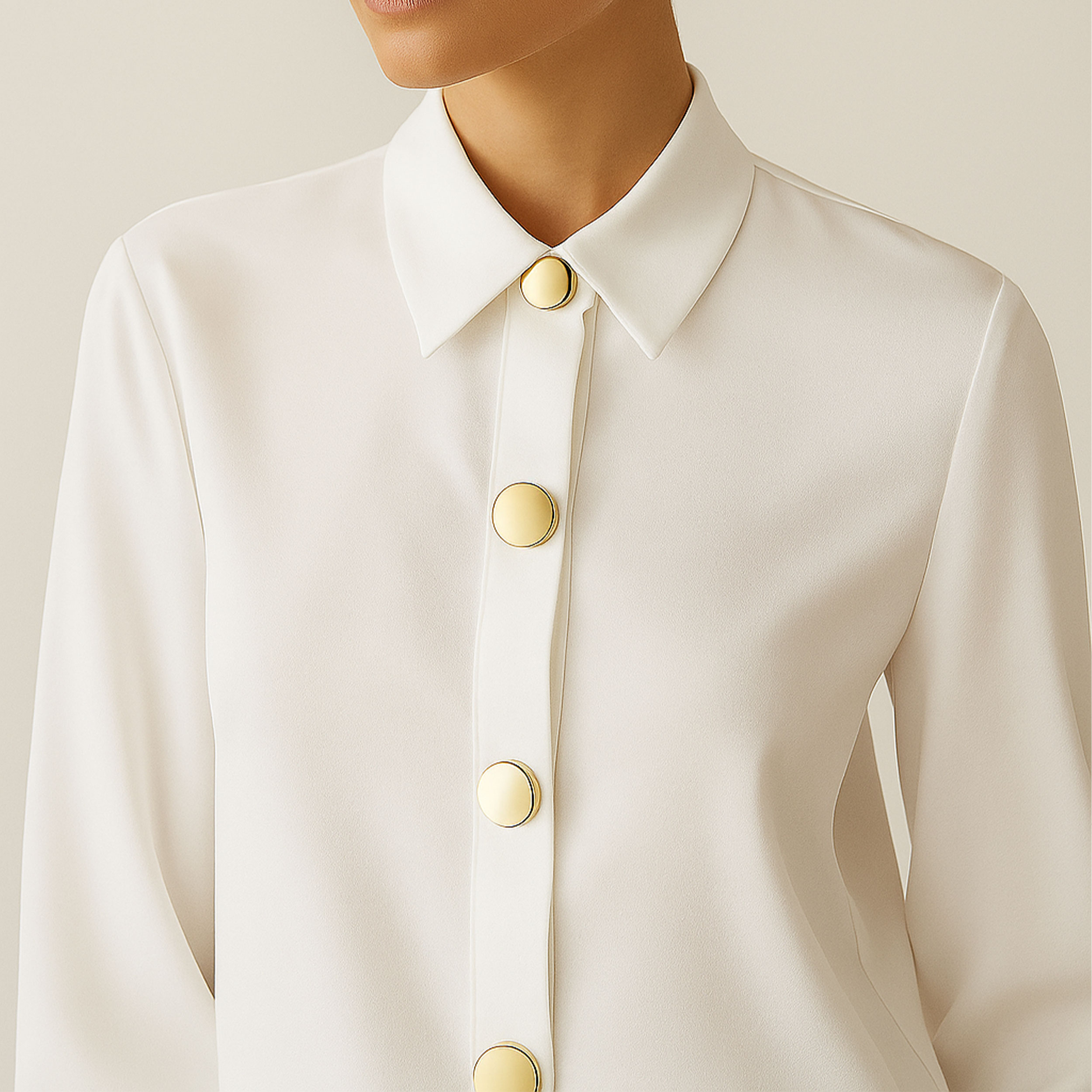 Gold Metal Button Image