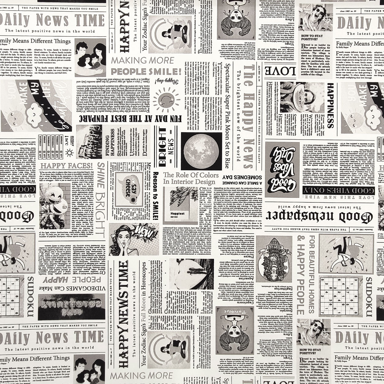 Papier journal découpé Panama Fantasy 50x140 cm Image