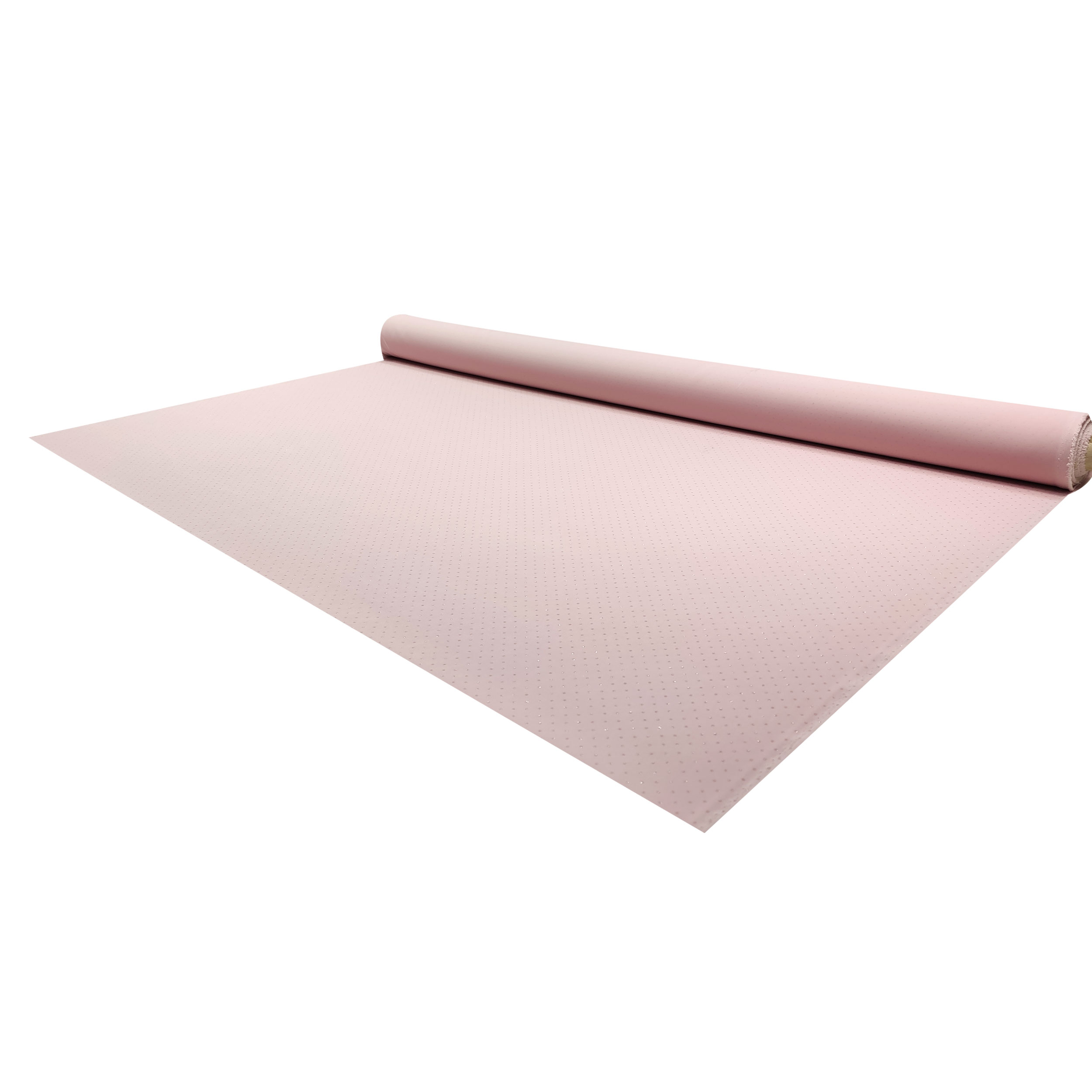 Tissu élastiqué Lurex Polka Dot Pink Background