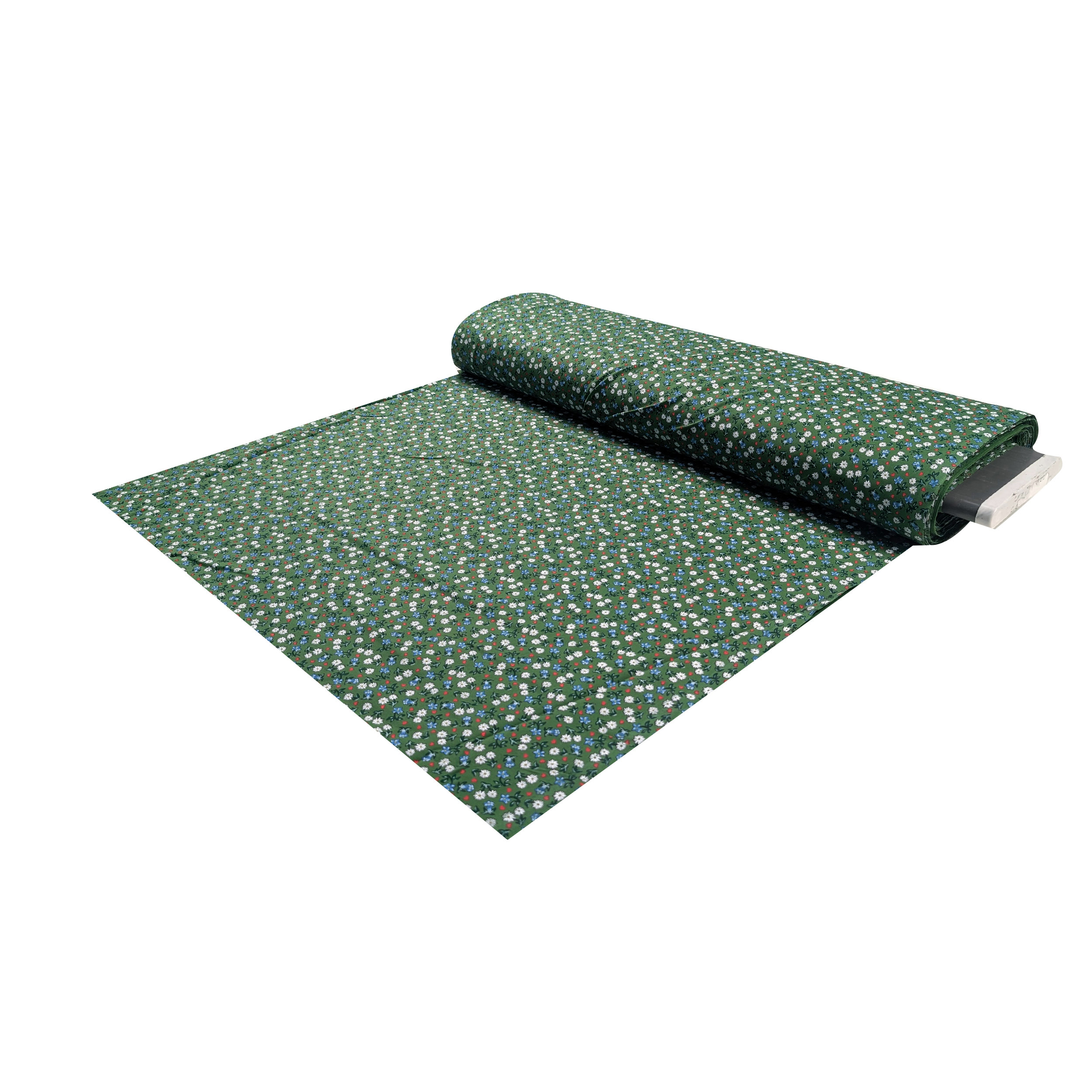 Tyrolean Cotton Fabric Green Background Image