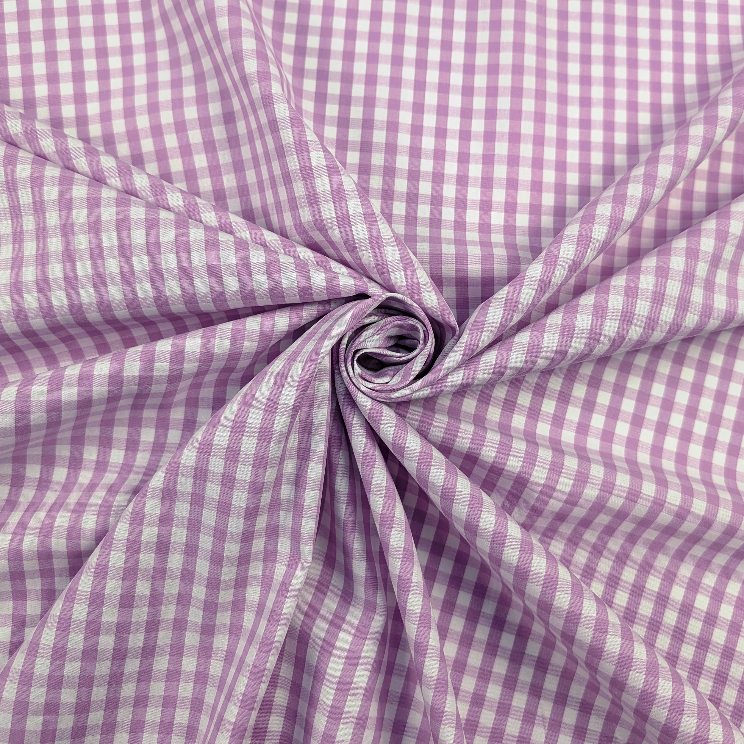 Cotton for Shirting Squares Lilac Image