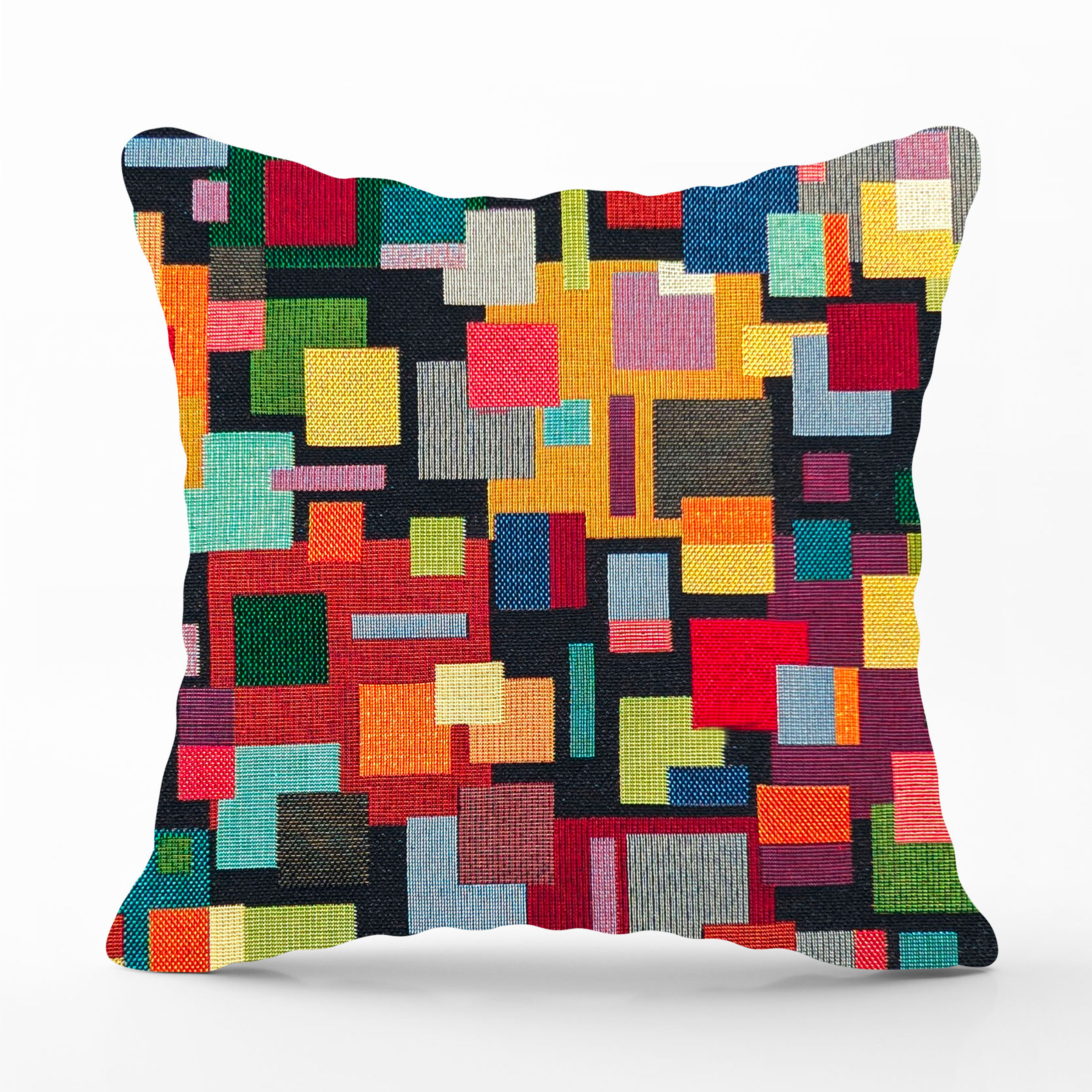 Colourful Geometries Gobelin Cushion Pillowcase Image