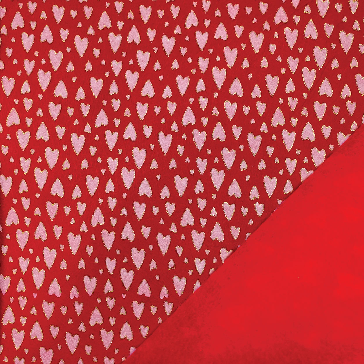 Pannolenci Glittered Rot Weiß Herzen