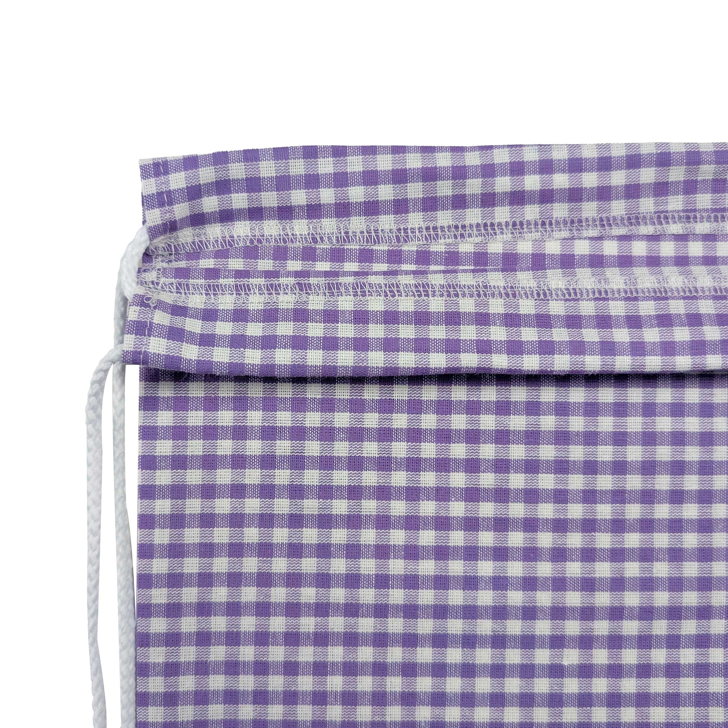 Lilac Yarn-Dyed Checked Nursery Backpack Image