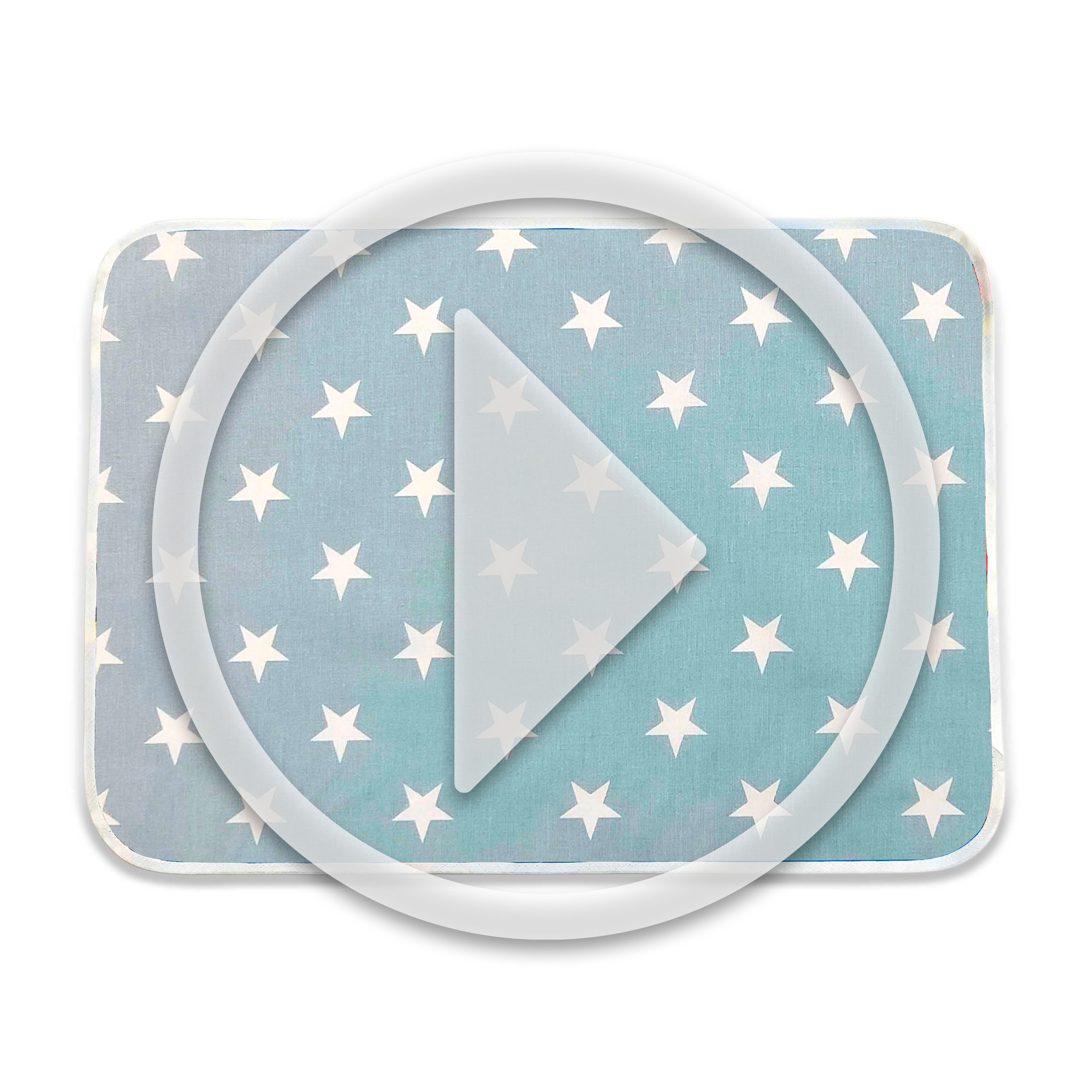 White Stars with Blue Background Placemat Image