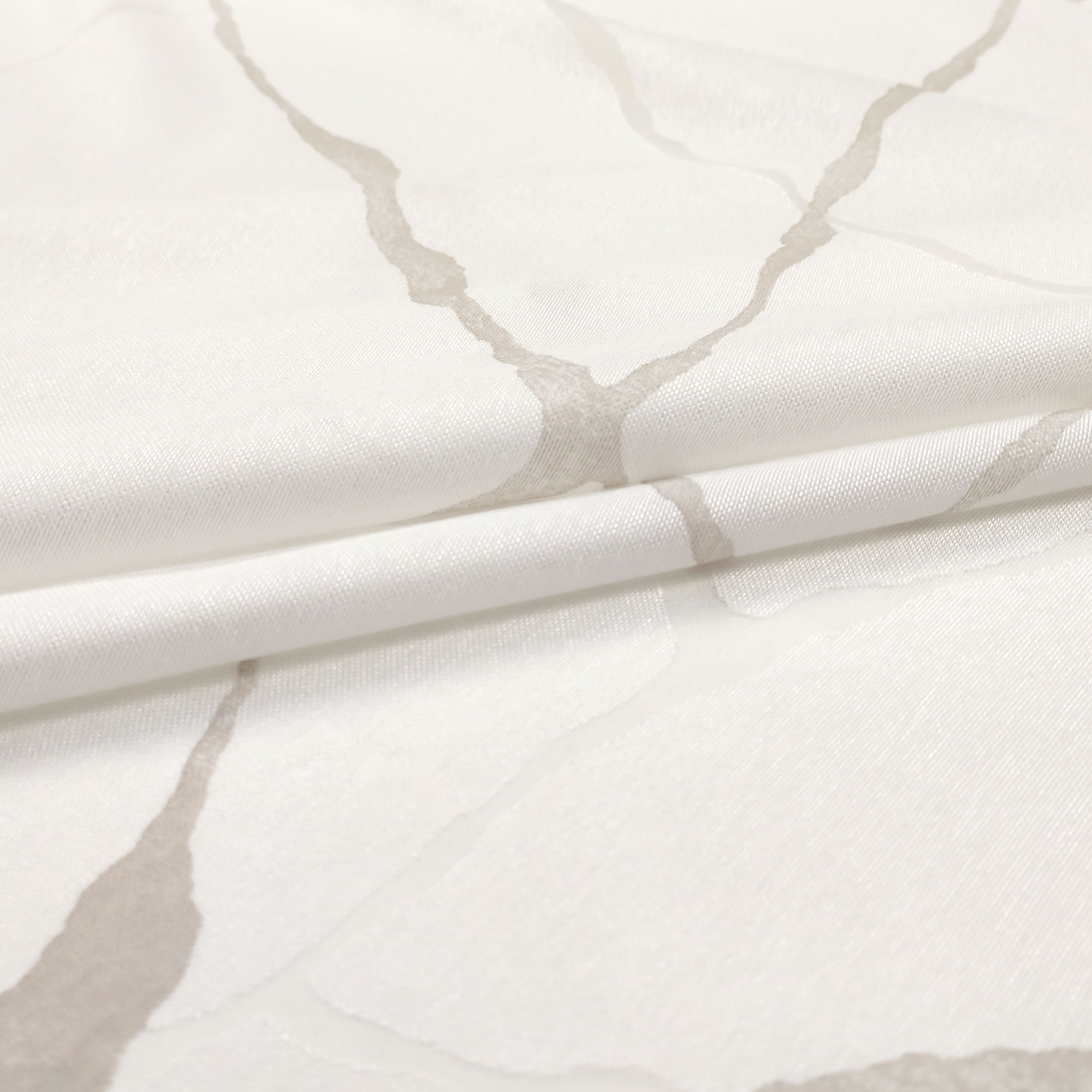 Tissu de rideau à effet marbré en viscose mélangée