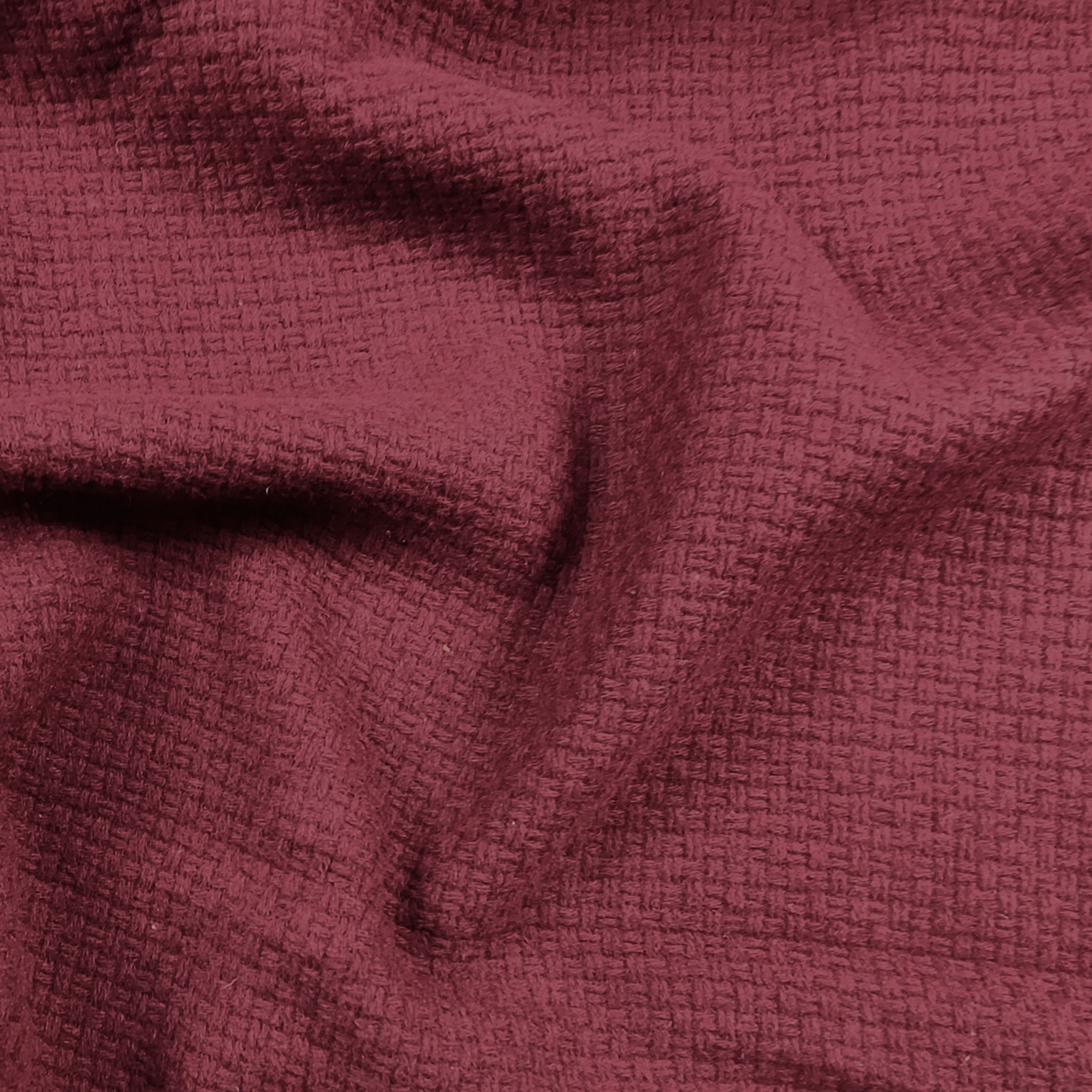 Bordeaux - Pull en coton mélangé entrelacé