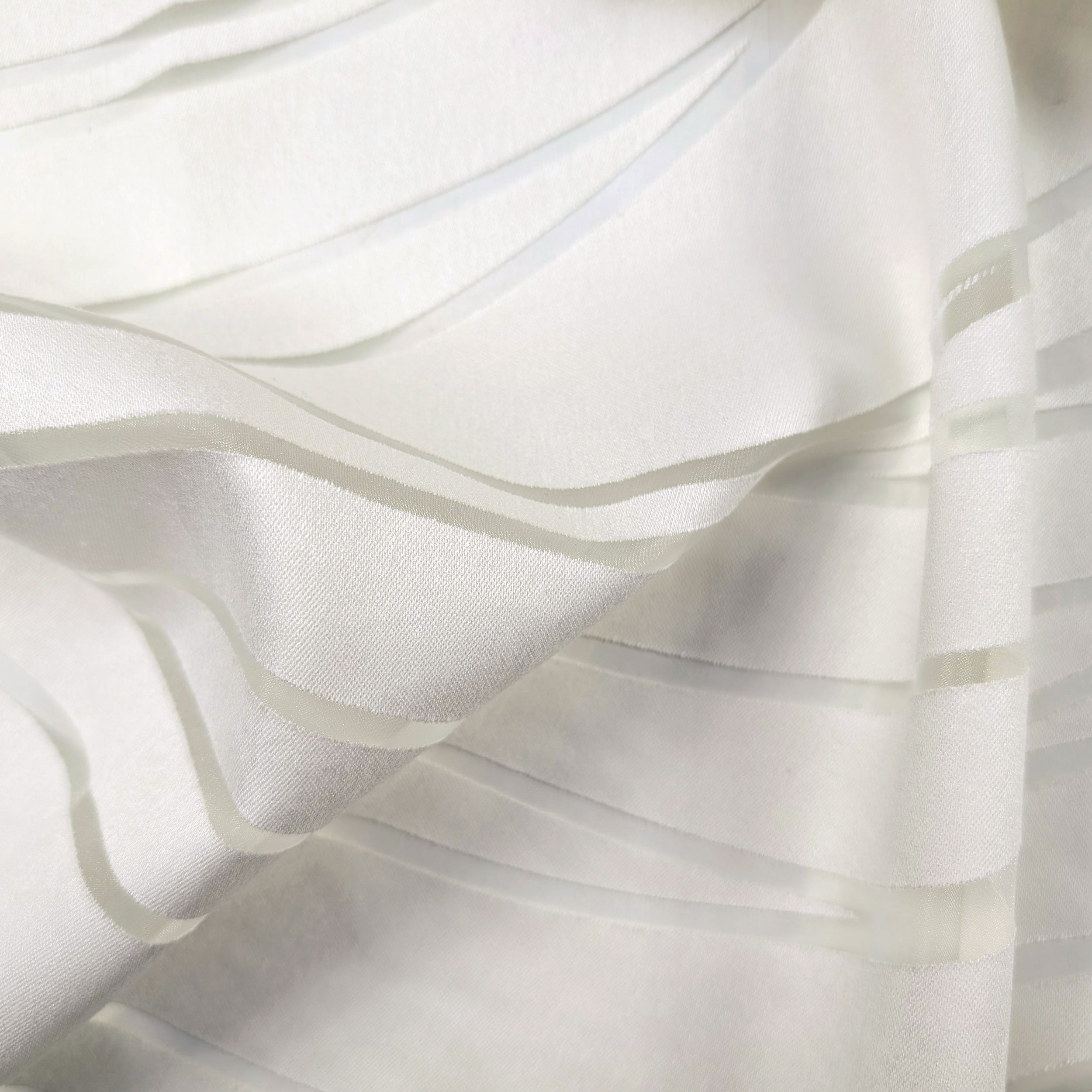 Devorè Curtain Fabric Soft Waves Cream Image