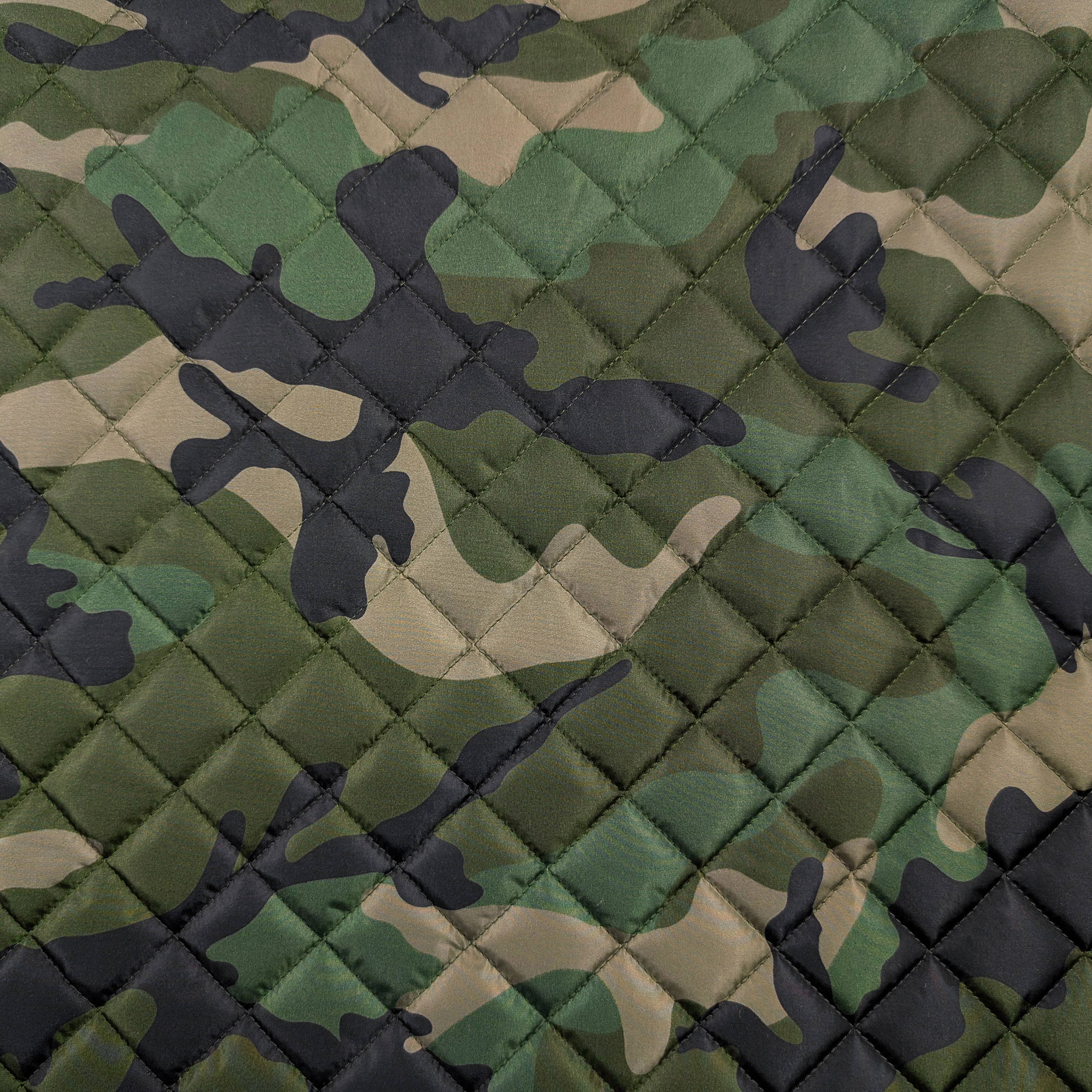 Waterproof Quilted Fabric Camouflage Pattern Image