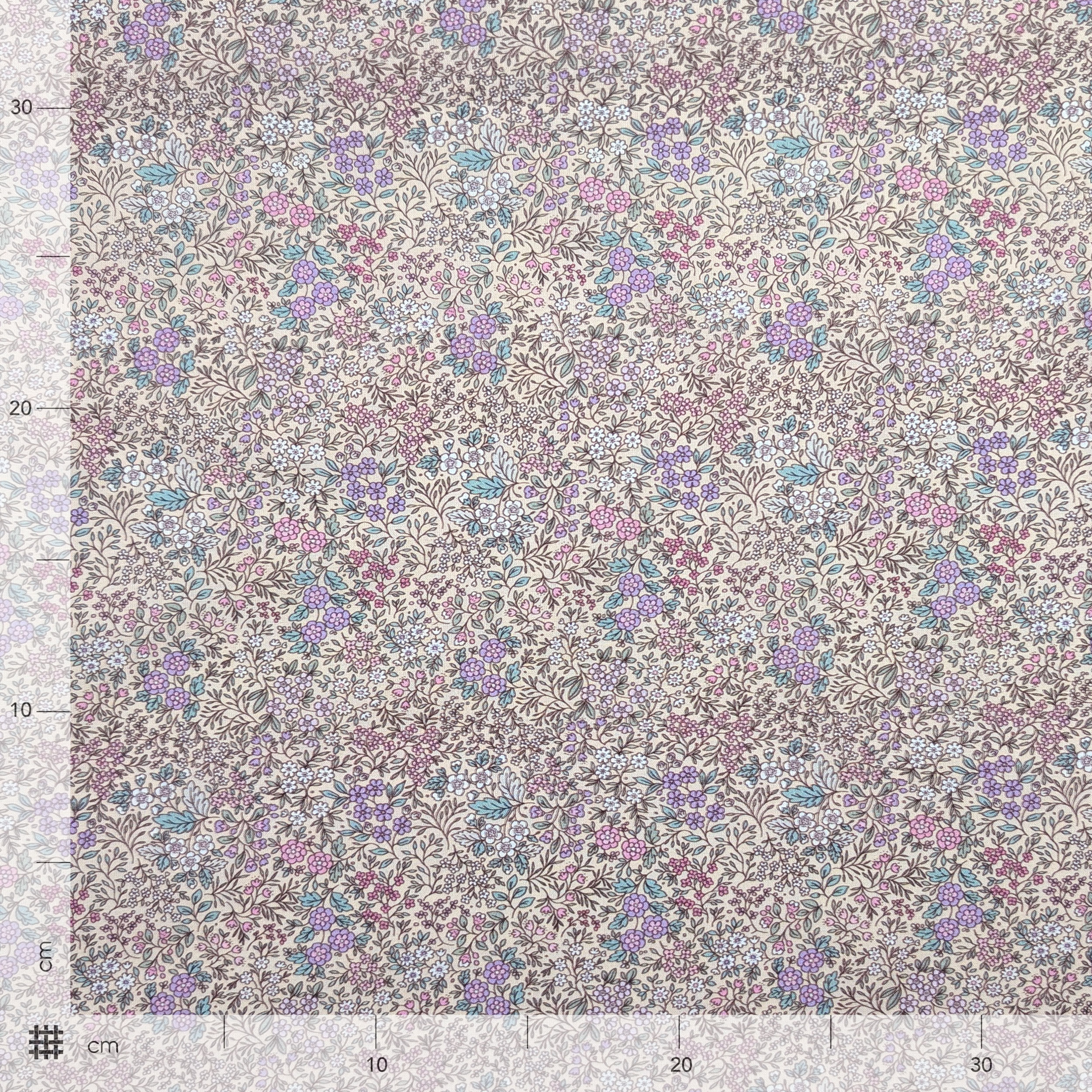Cotton Percale Fiorellini Purple Image