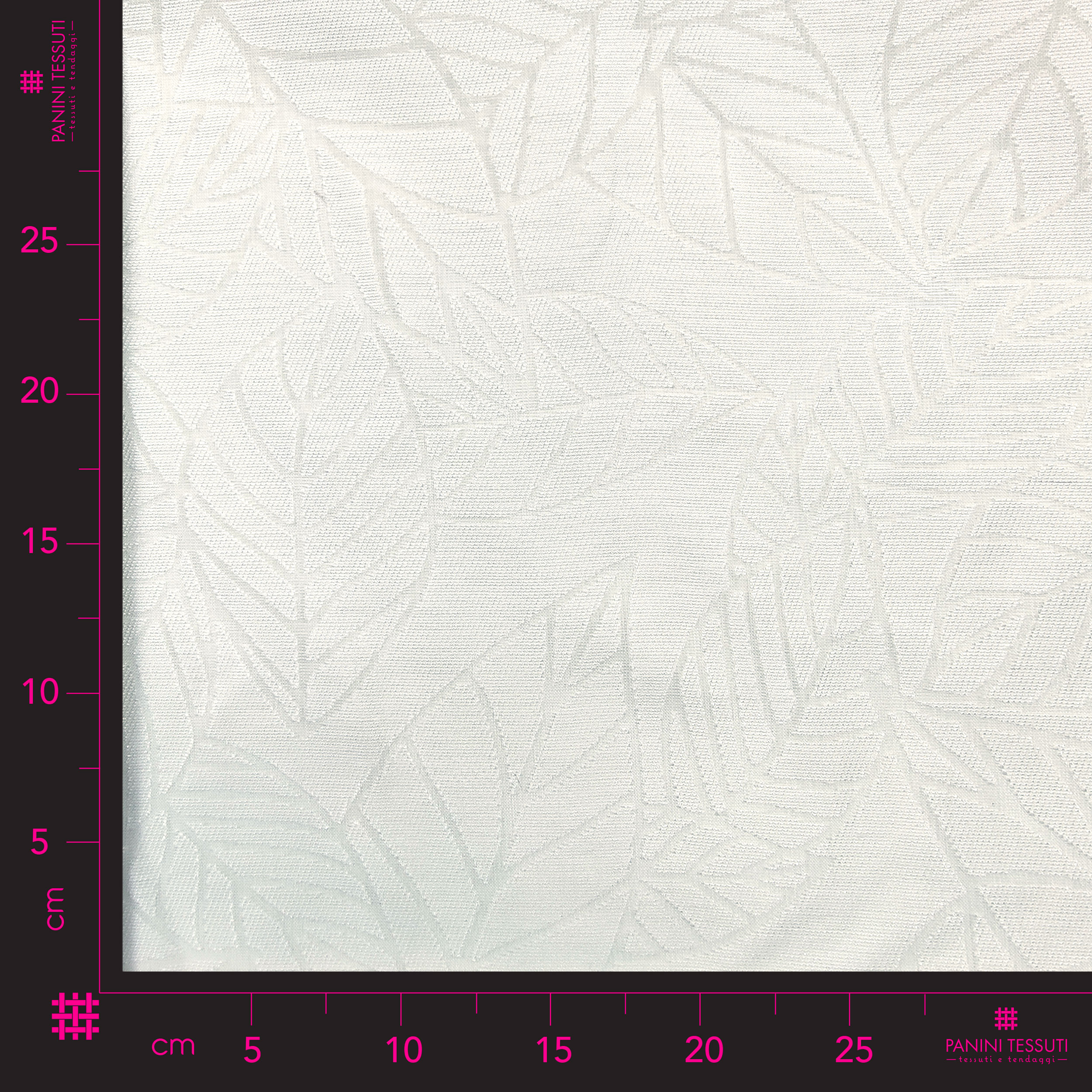 Tissu de rideau naturel avec feuilles Devoré