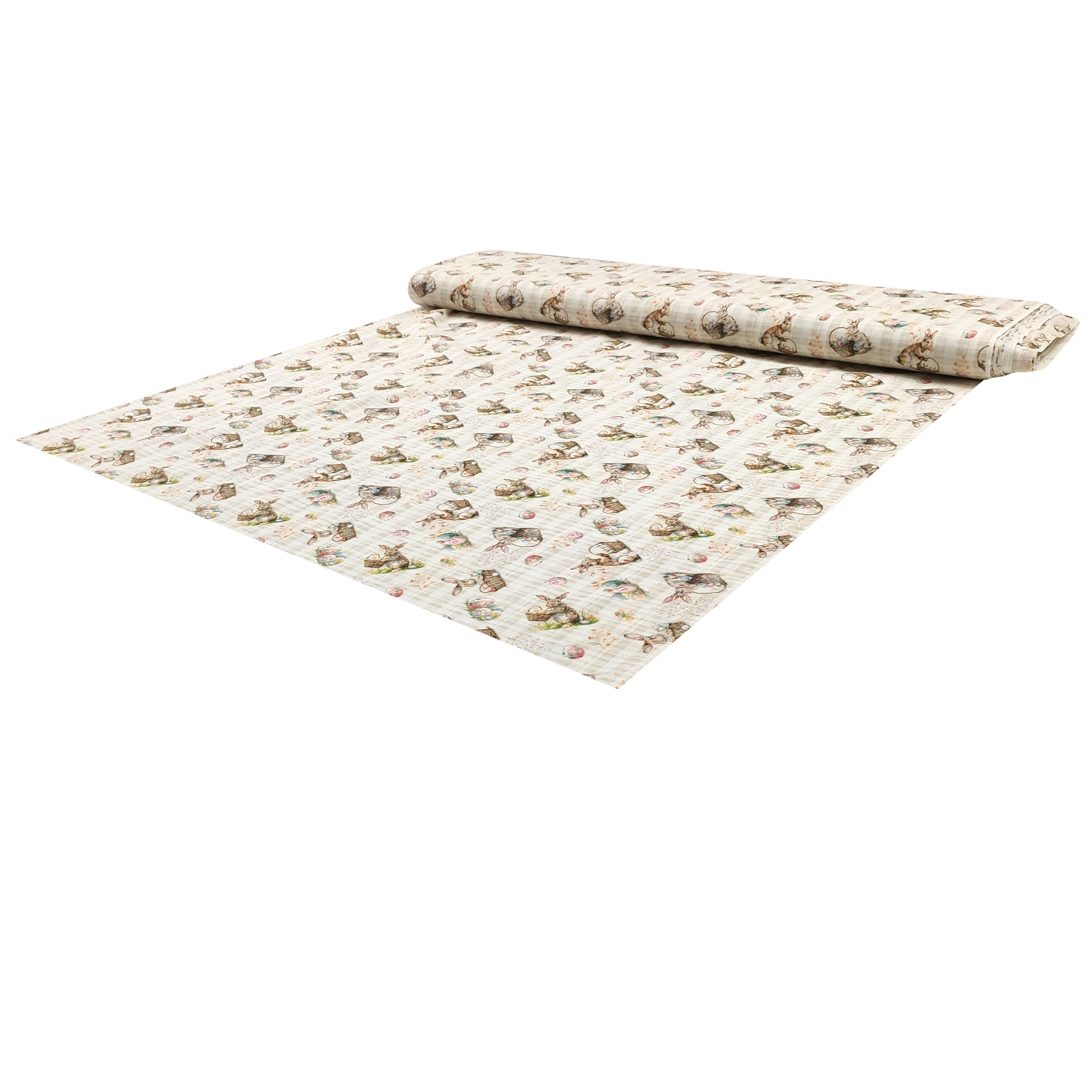 Lapins et œufs de Pâques en coton fantaisie