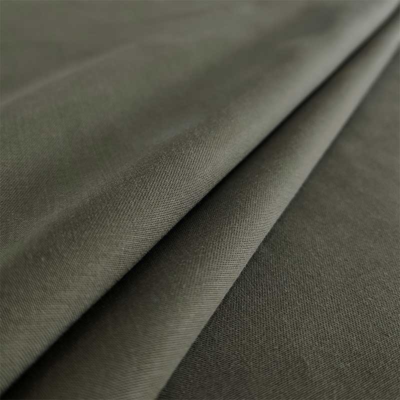 Cupro Setato Naturel Vert Militaire